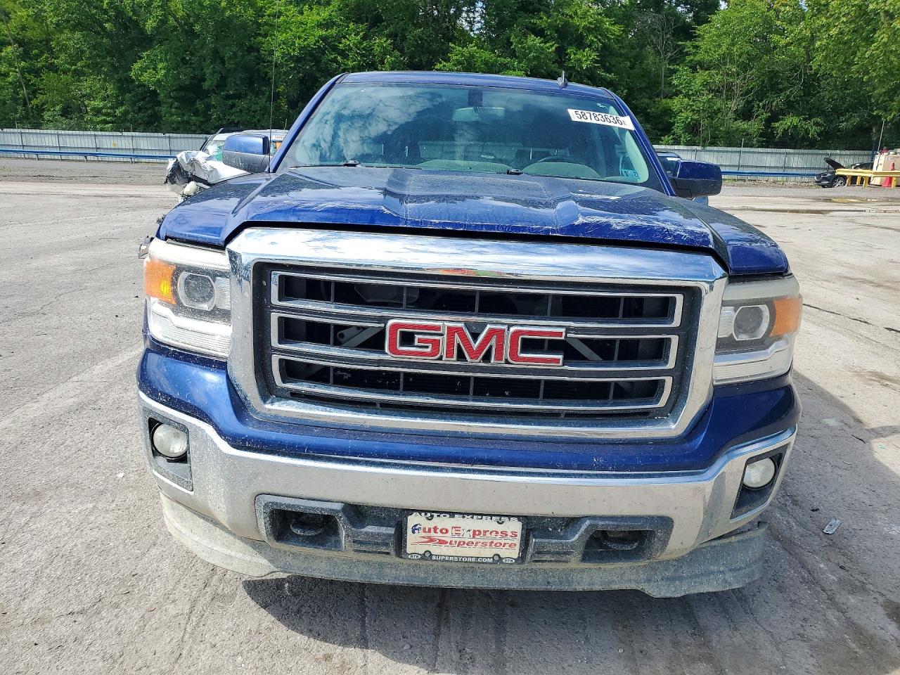 2014 Gmc Sierra K1500 Sle Blue vin: 1GTV2UEC7EZ318758