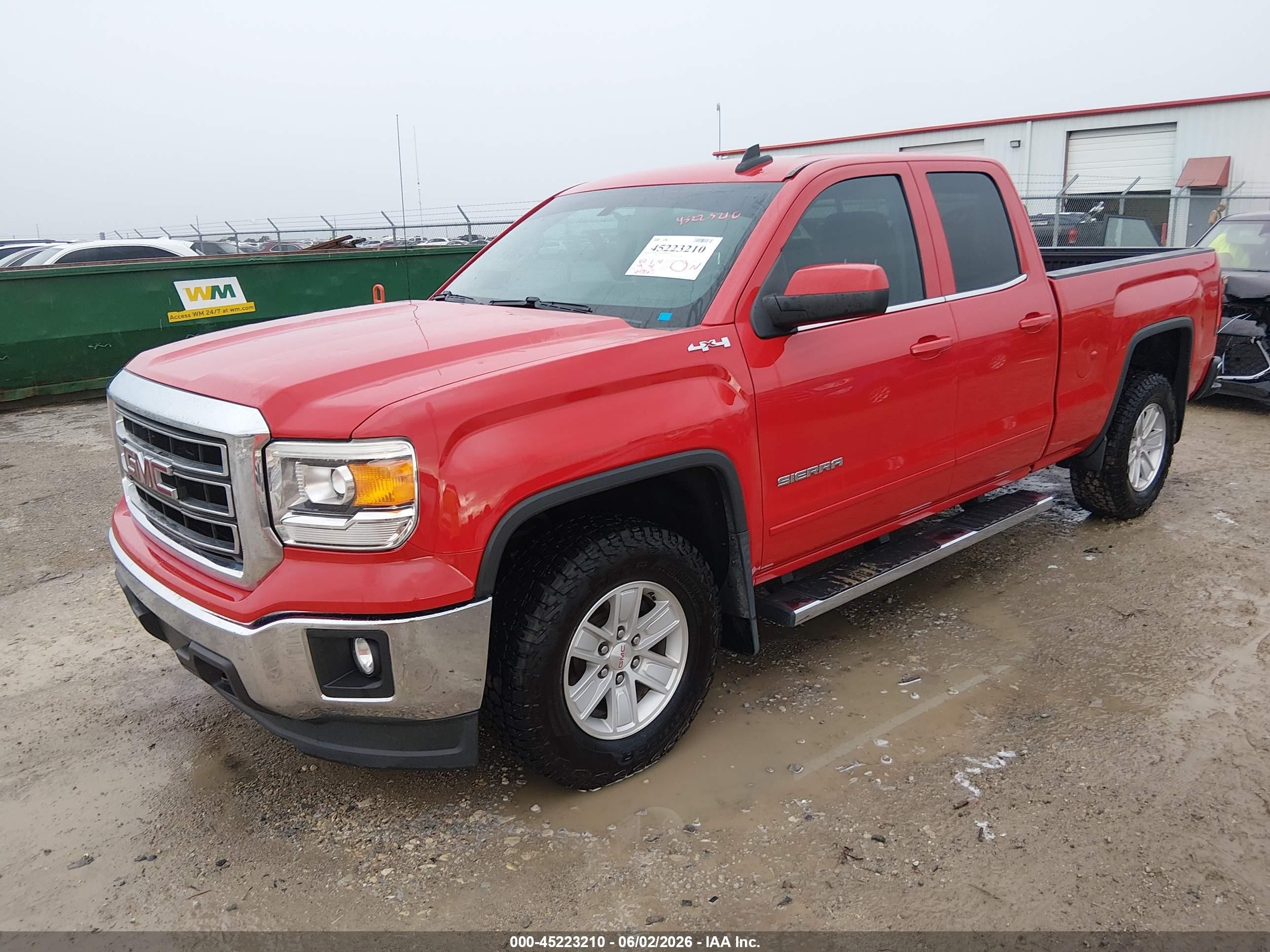 2015 Gmc Sierra 1500 Sle Red vin: 1GTV2UEC7FZ210349