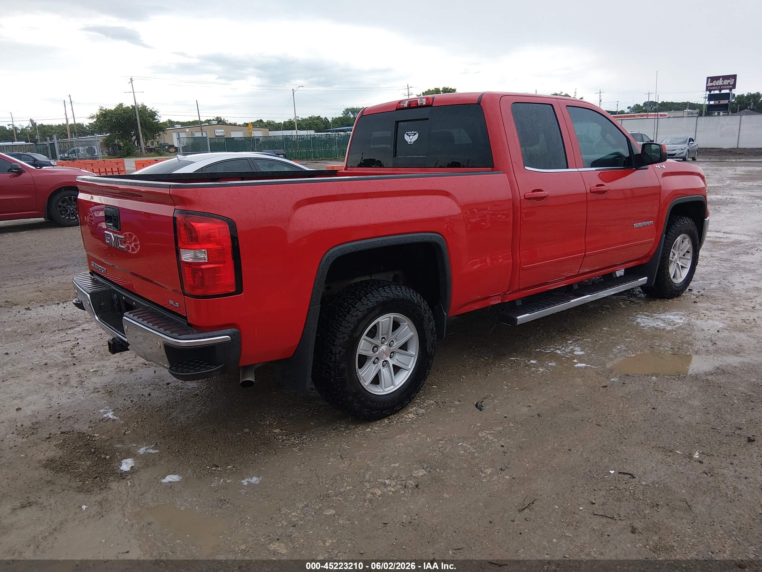 2015 Gmc Sierra 1500 Sle Red vin: 1GTV2UEC7FZ210349