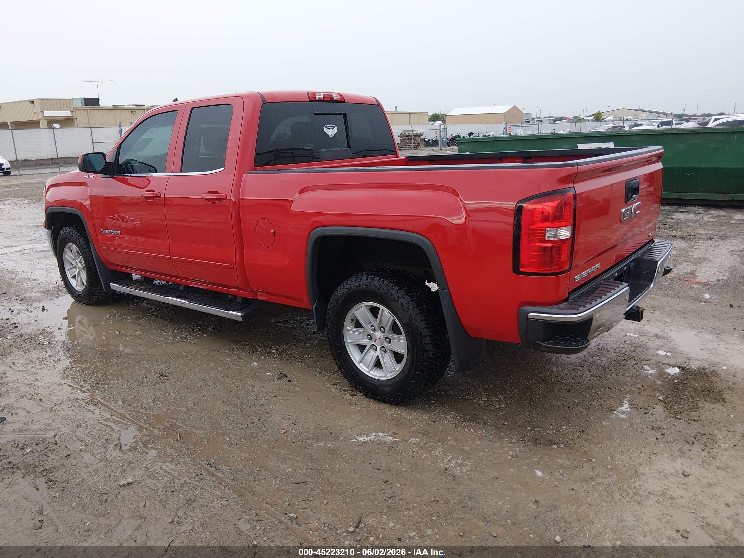 2015 Gmc Sierra 1500 Sle Red vin: 1GTV2UEC7FZ210349