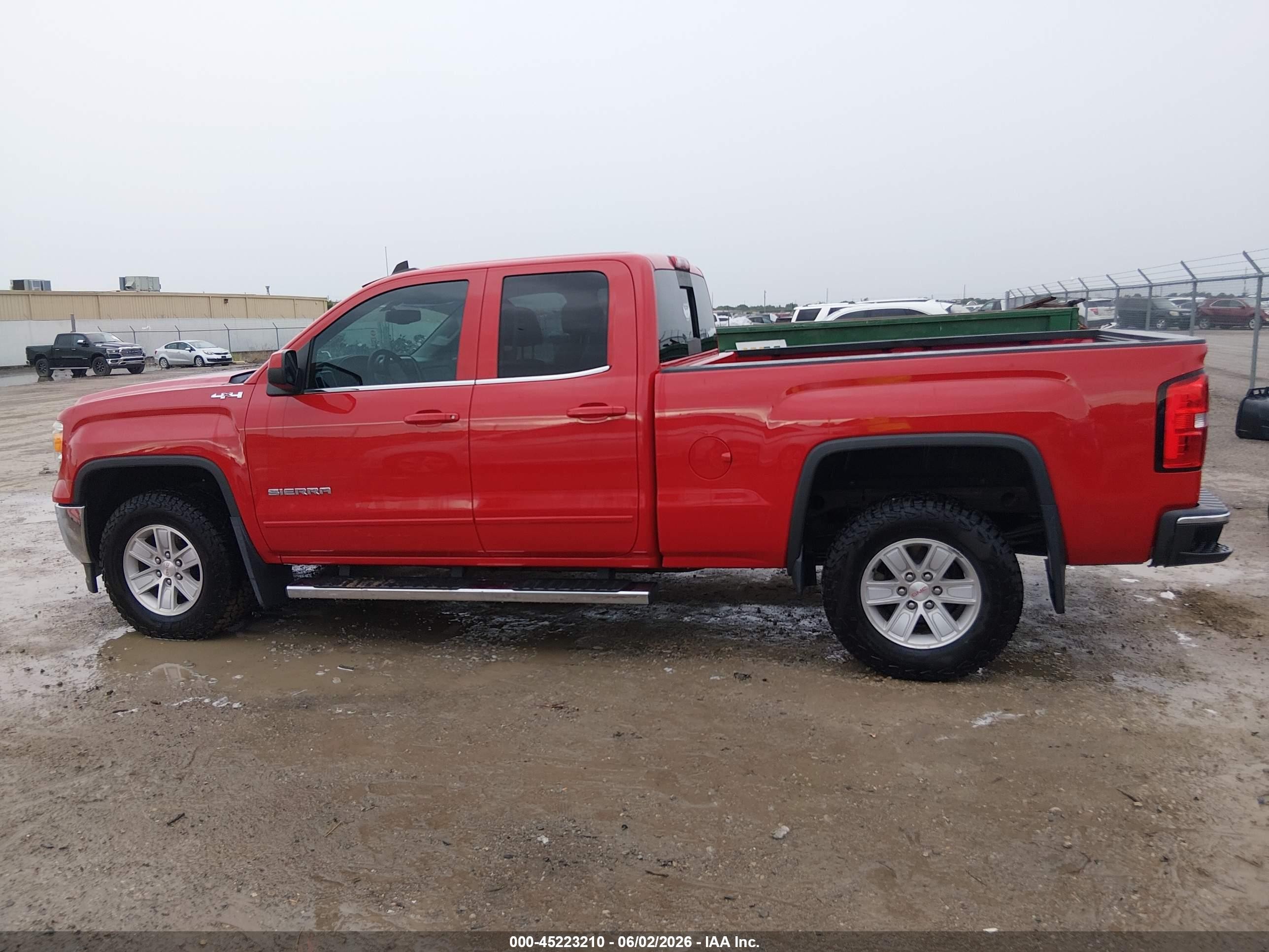 2015 Gmc Sierra 1500 Sle Red vin: 1GTV2UEC7FZ210349