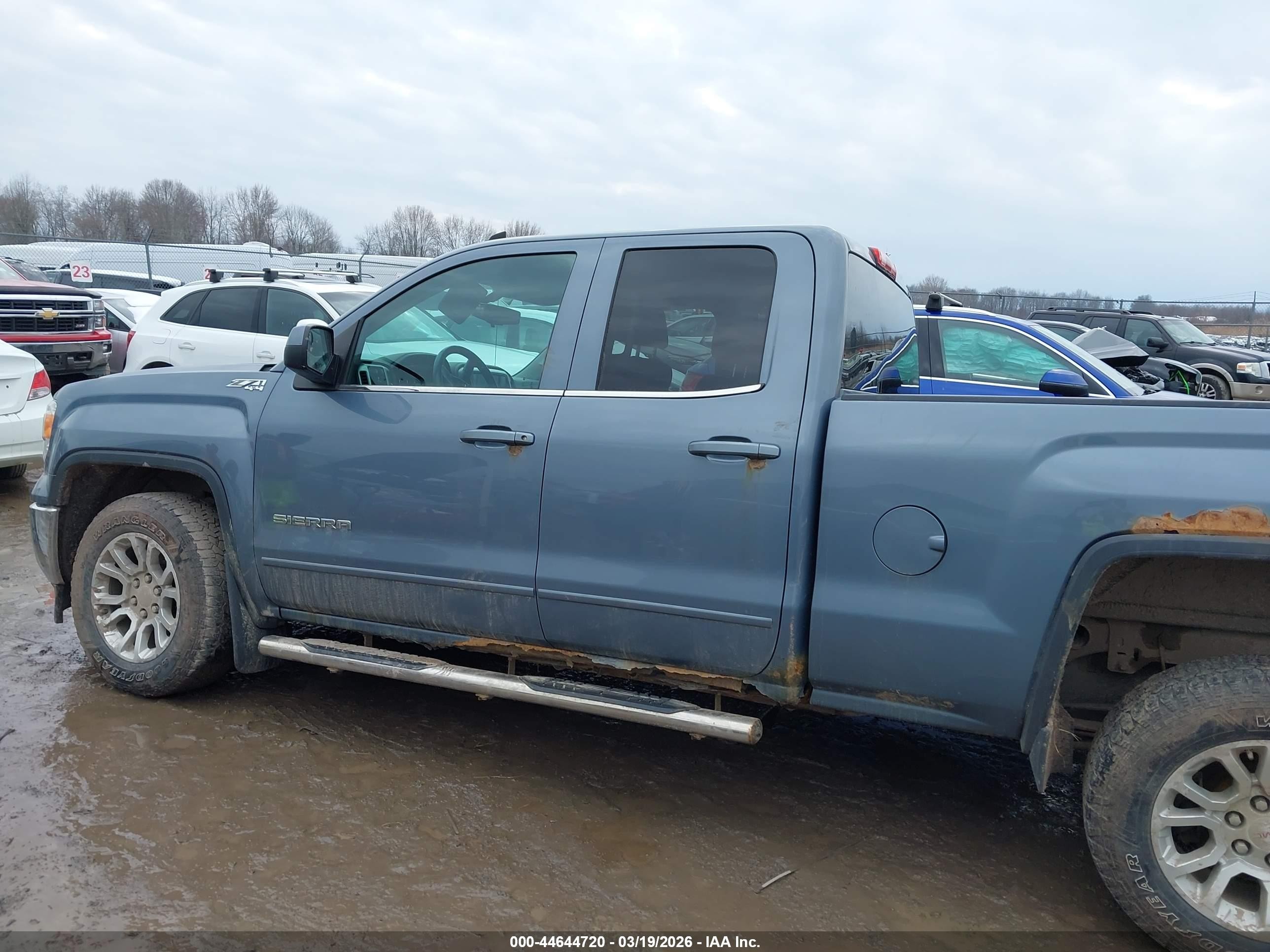 2015 Gmc Sierra 1500 Sle Blue vin: 1GTV2UEC7FZ268087