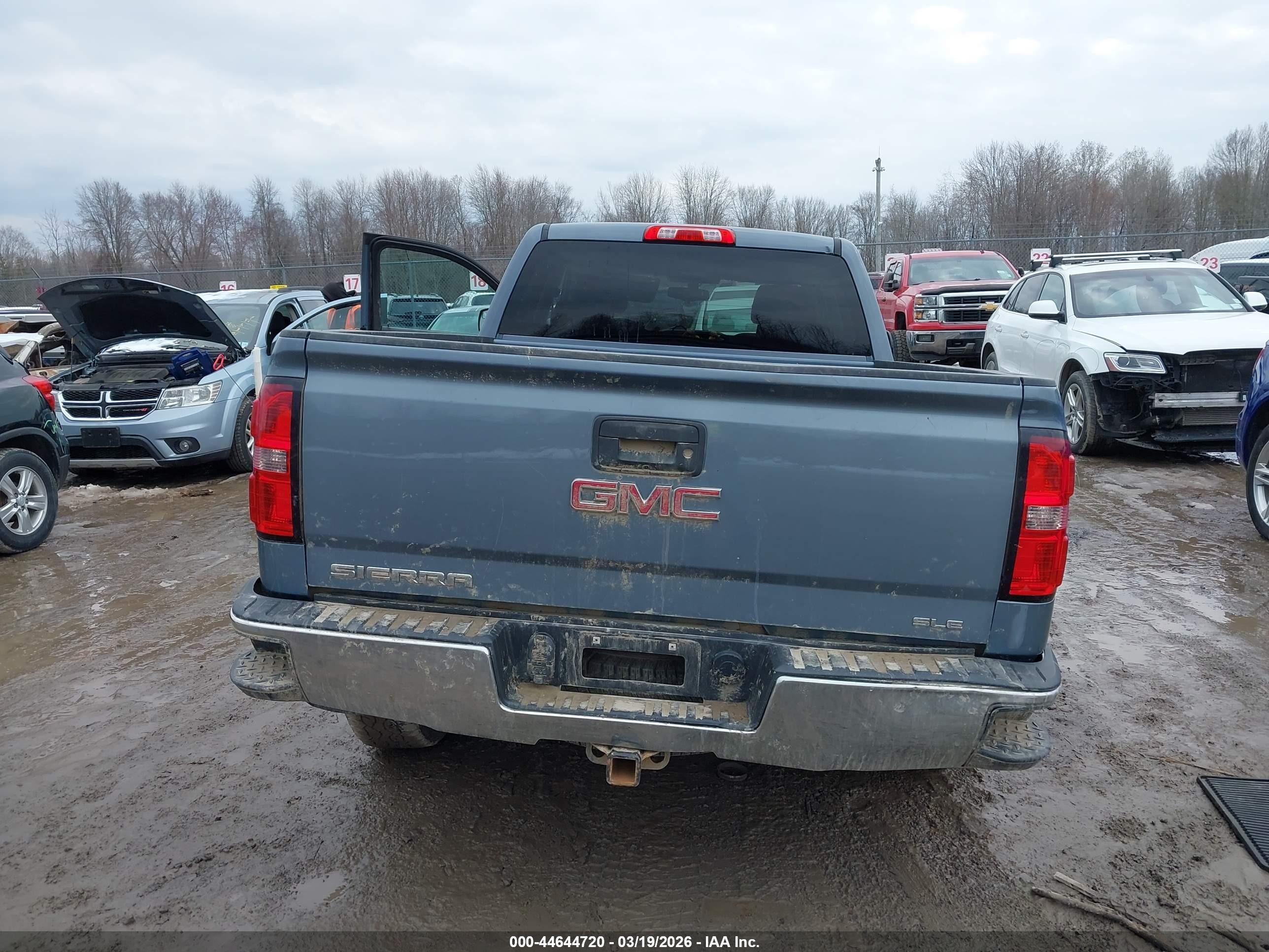 2015 Gmc Sierra 1500 Sle Blue vin: 1GTV2UEC7FZ268087