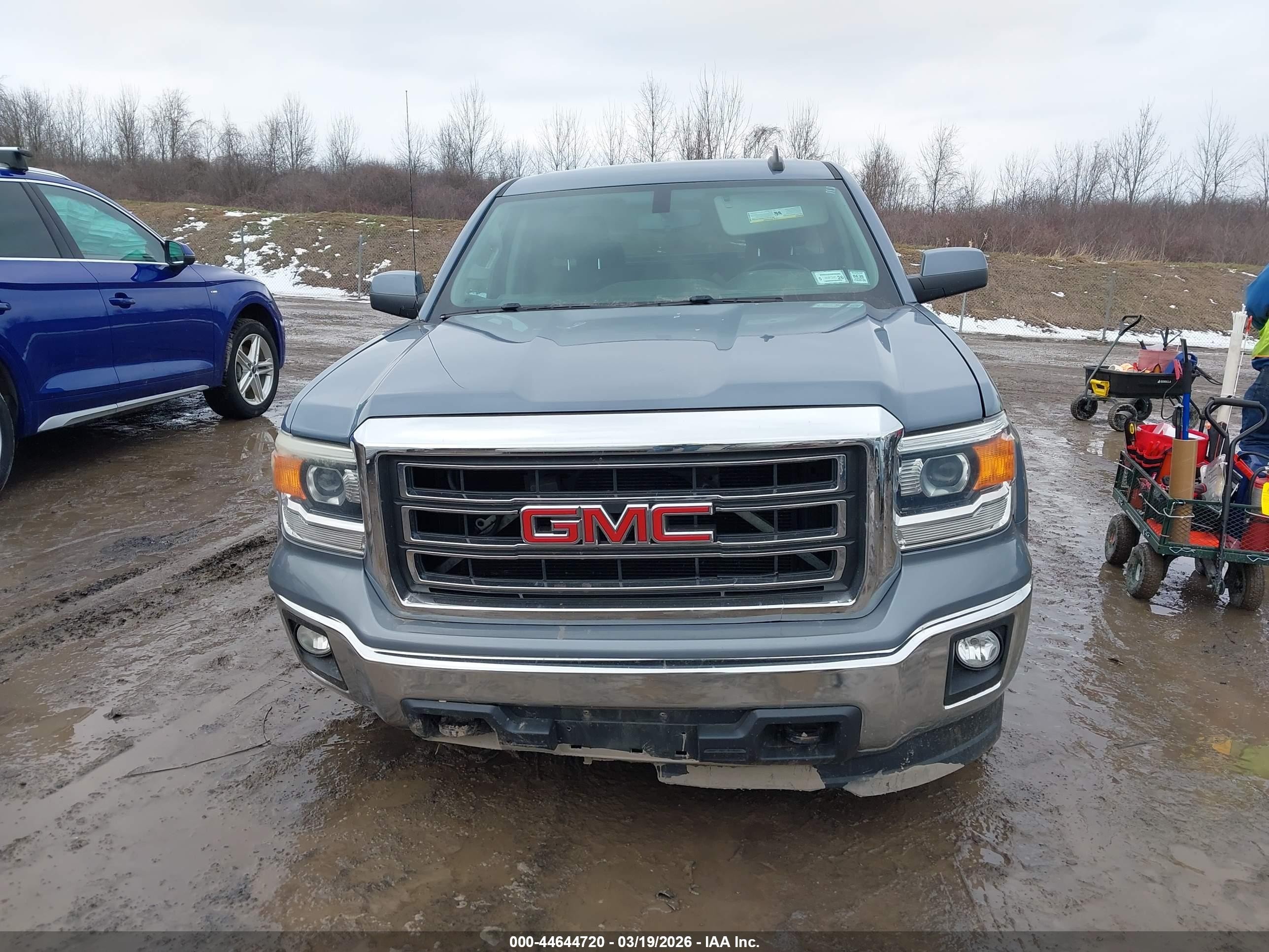 2015 Gmc Sierra 1500 Sle Blue vin: 1GTV2UEC7FZ268087