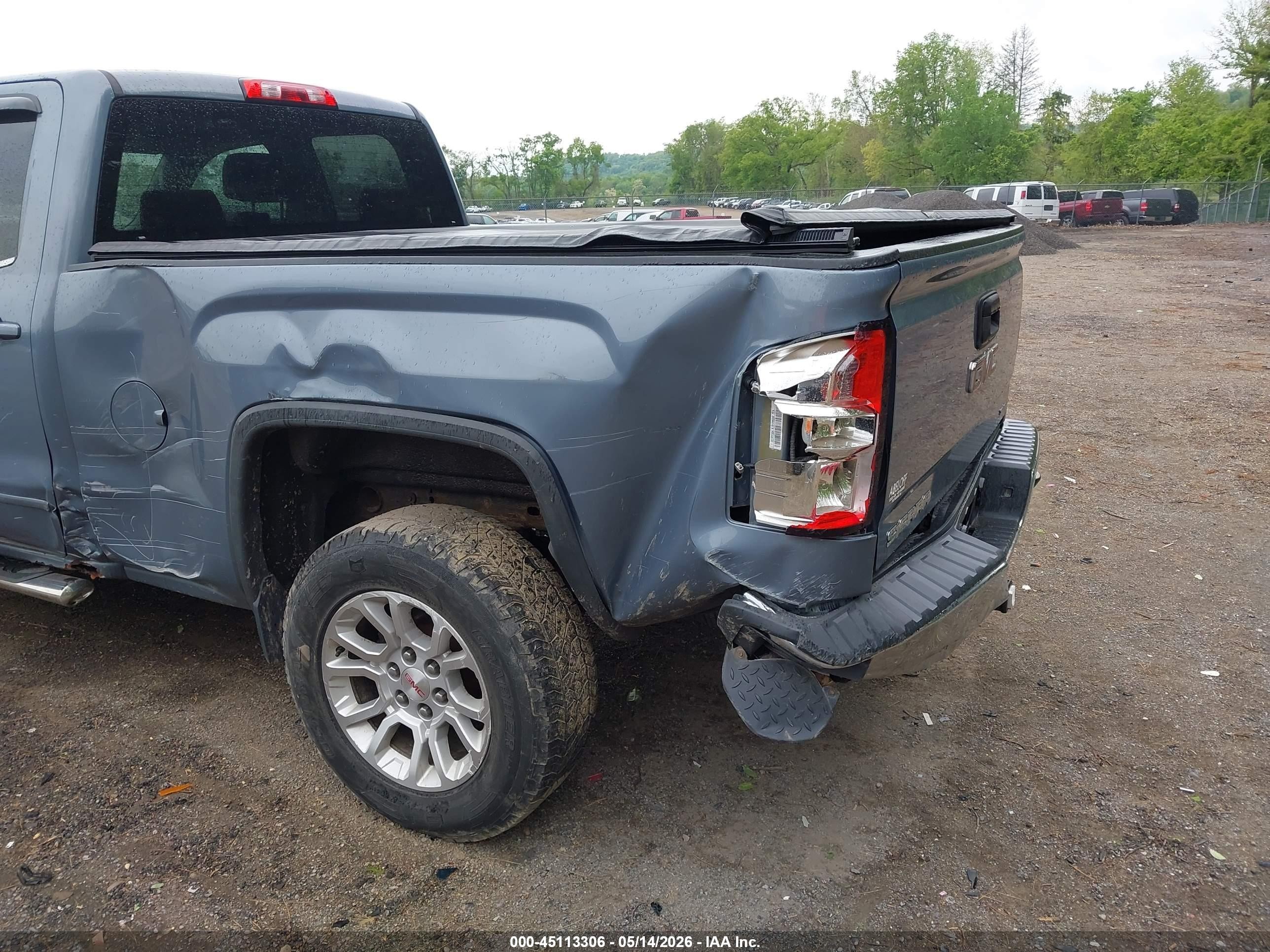 2015 Gmc Sierra 1500 Sle Light Blue vin: 1GTV2UEC7FZ296522