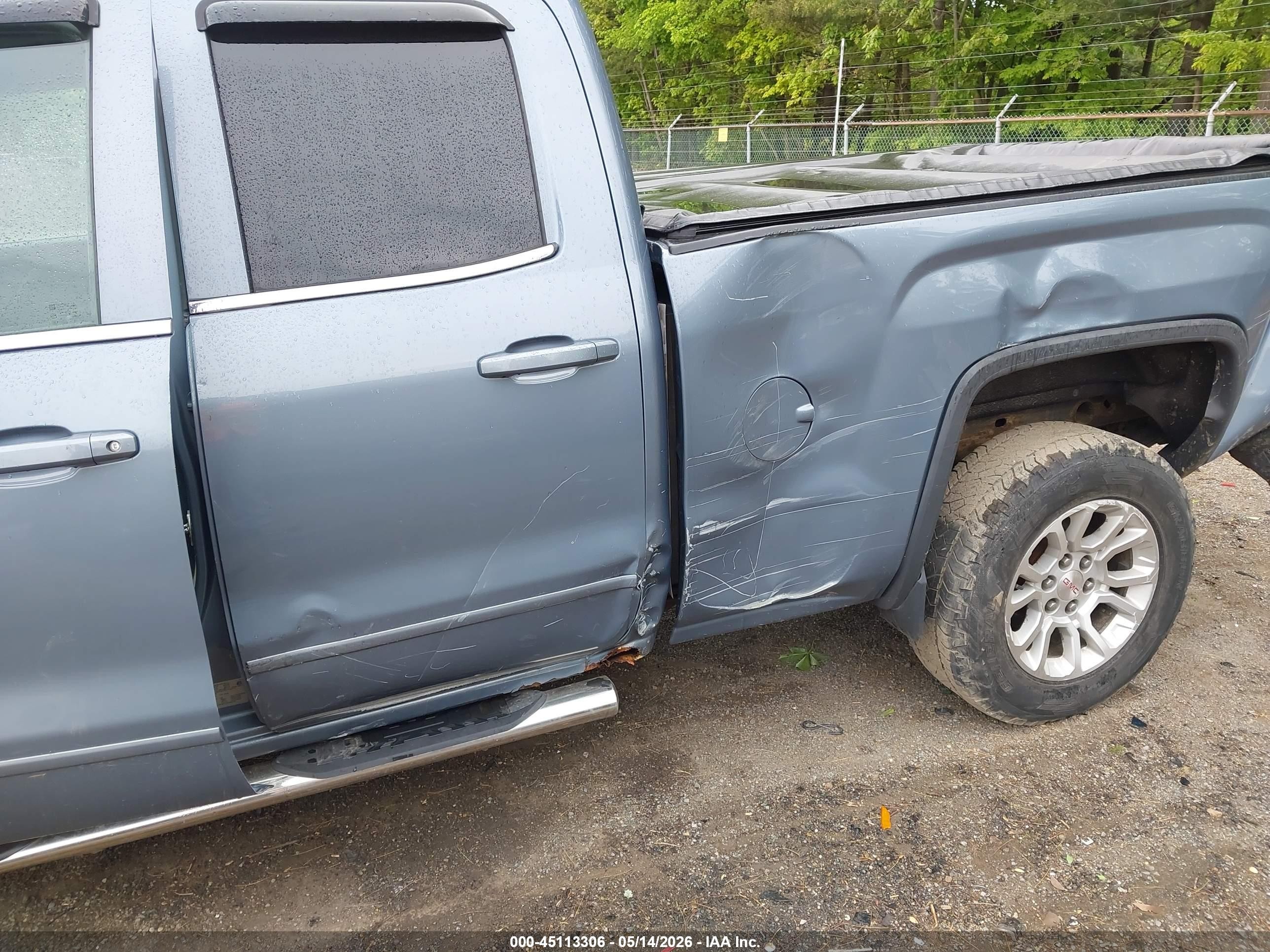 2015 Gmc Sierra 1500 Sle Light Blue vin: 1GTV2UEC7FZ296522