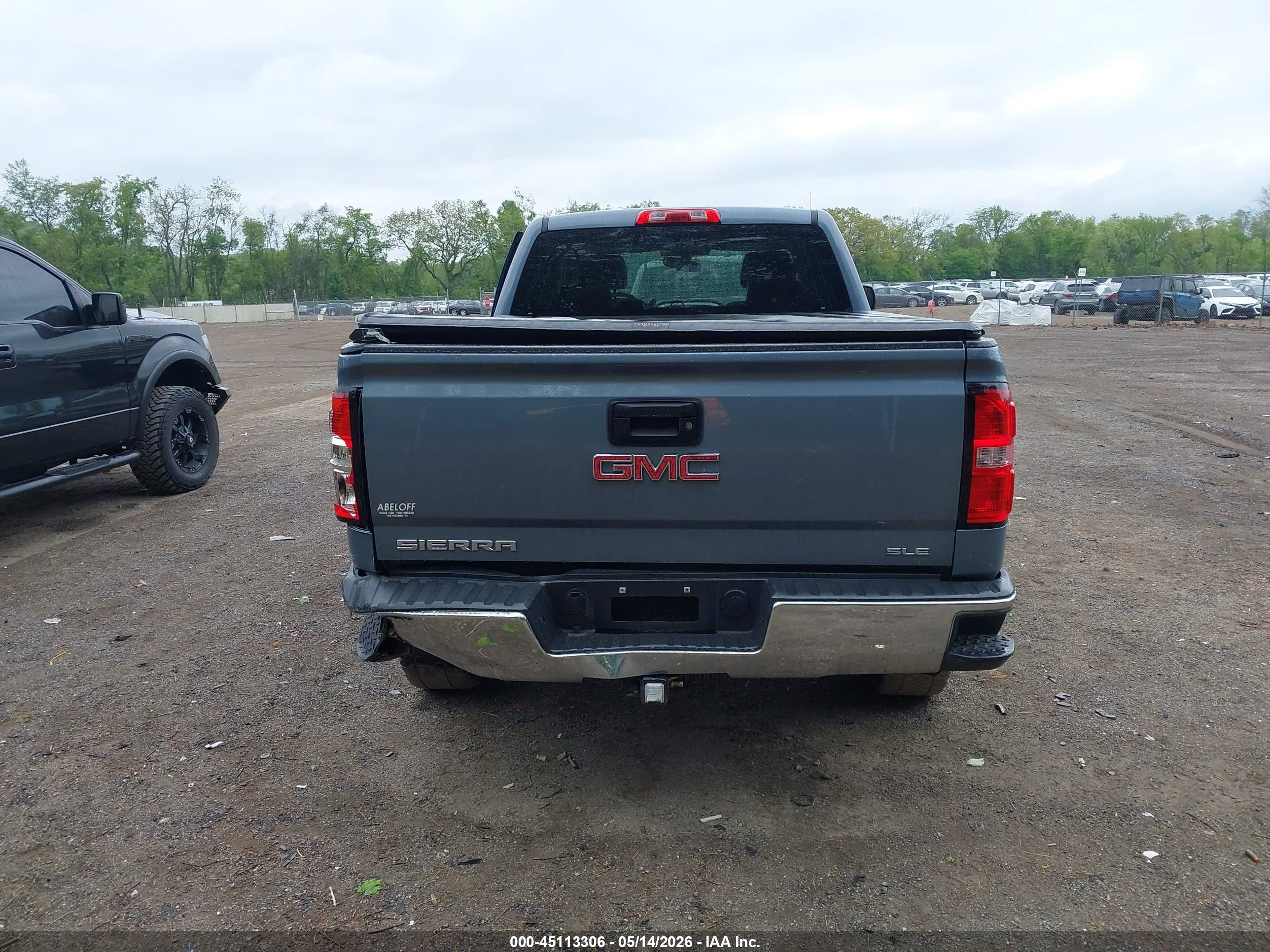 2015 Gmc Sierra 1500 Sle Light Blue vin: 1GTV2UEC7FZ296522