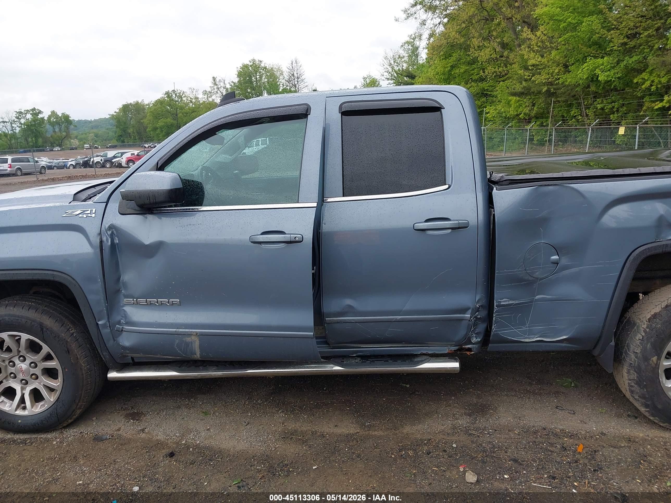 2015 Gmc Sierra 1500 Sle Light Blue vin: 1GTV2UEC7FZ296522