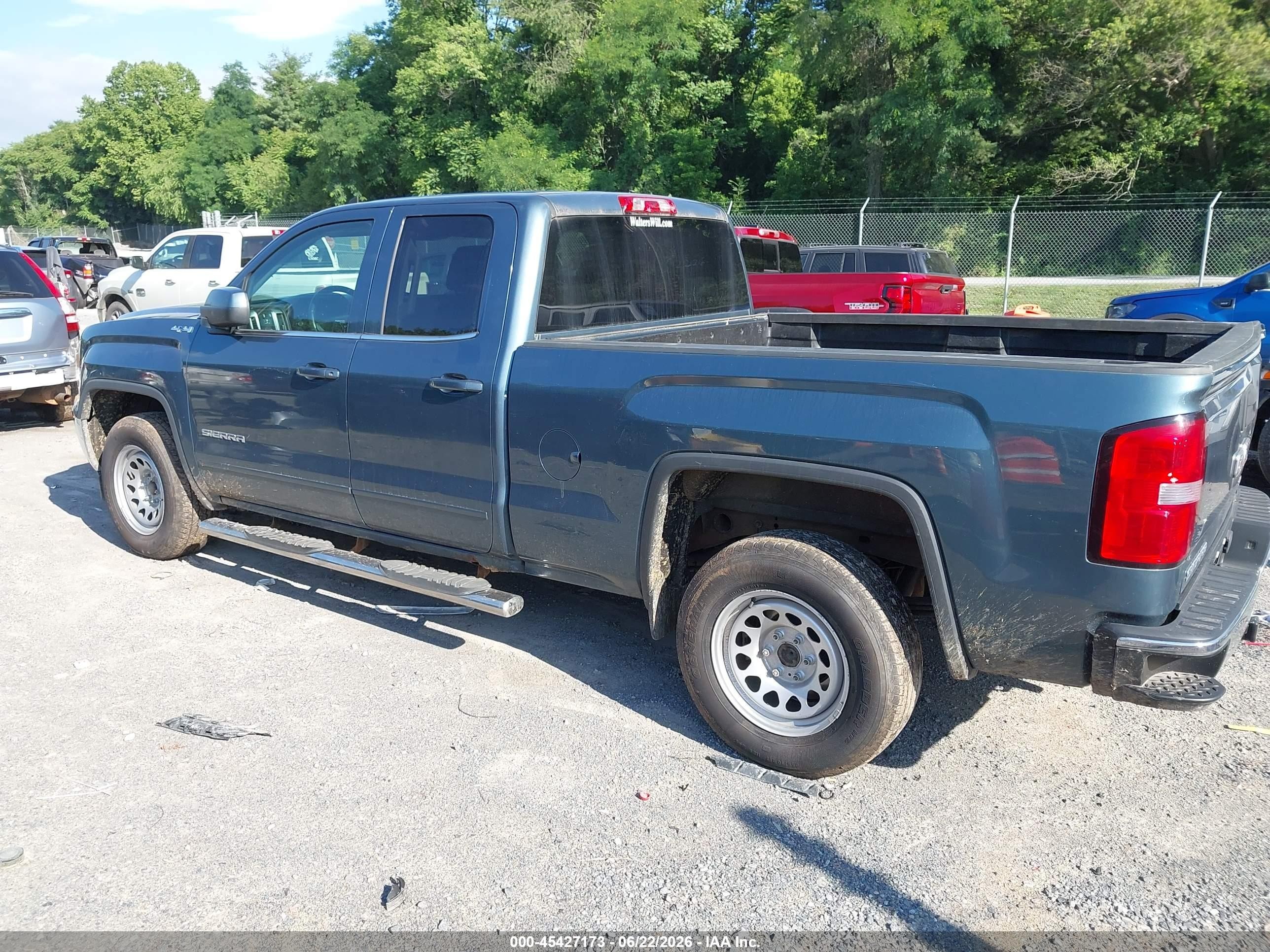 2014 Gmc Sierra 1500 Sle Blue vin: 1GTV2UEC8EZ160866