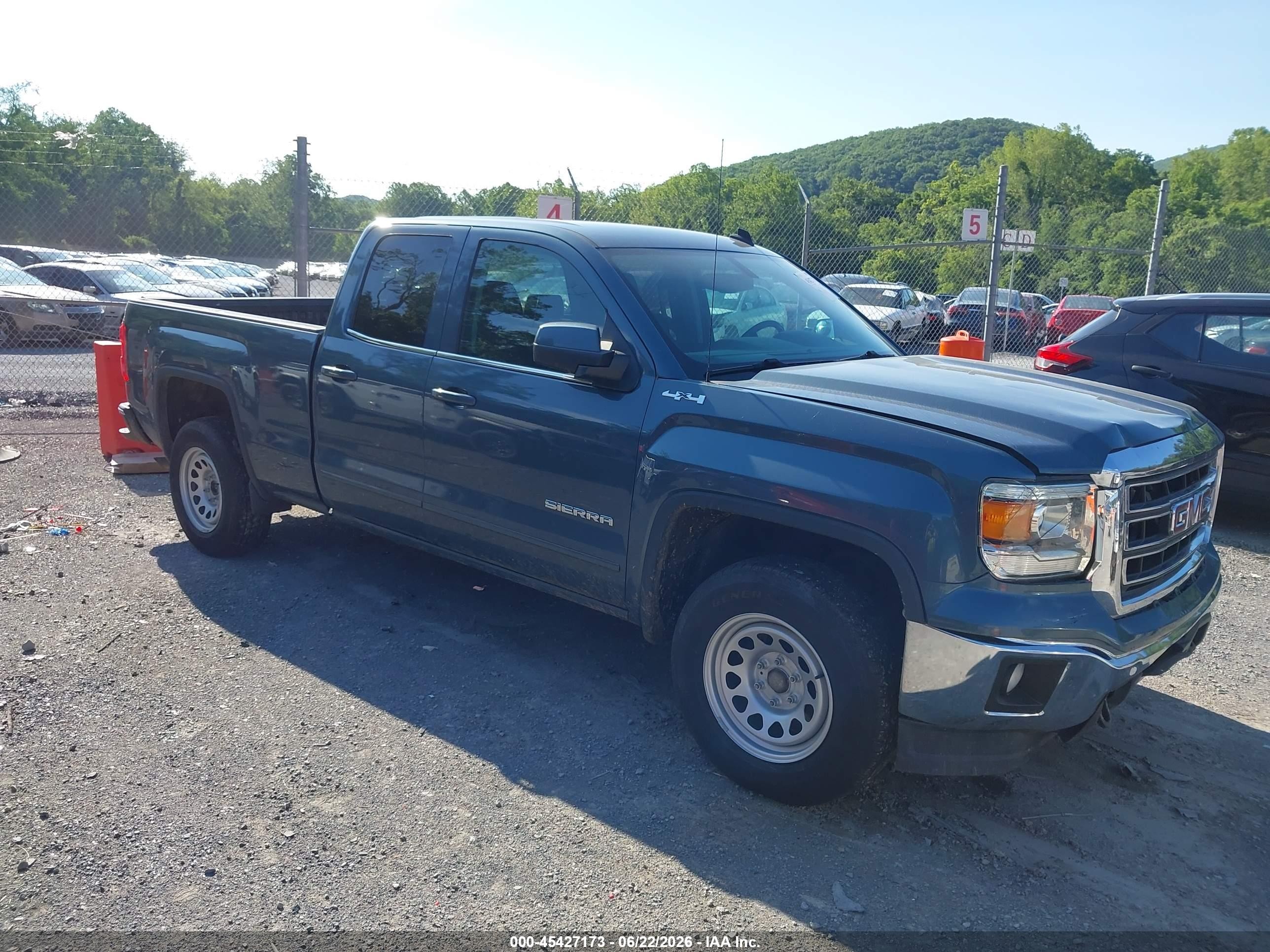 2014 Gmc Sierra 1500 Sle Blue vin: 1GTV2UEC8EZ160866