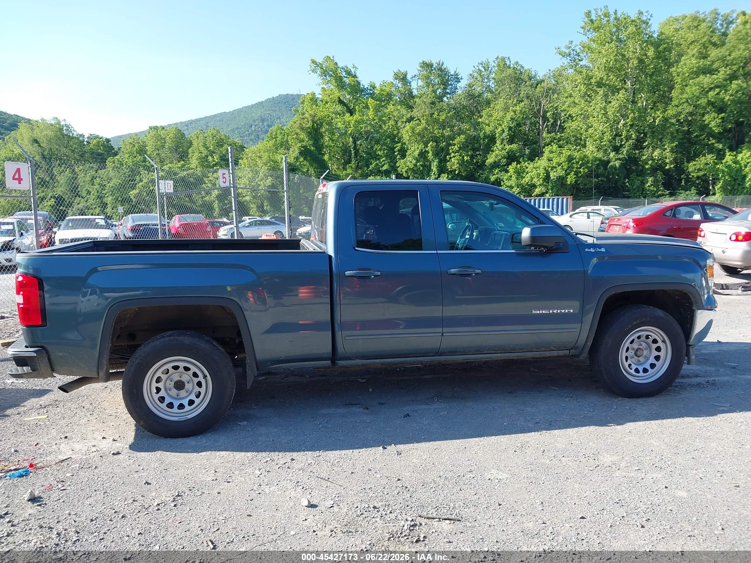 2014 Gmc Sierra 1500 Sle Blue vin: 1GTV2UEC8EZ160866