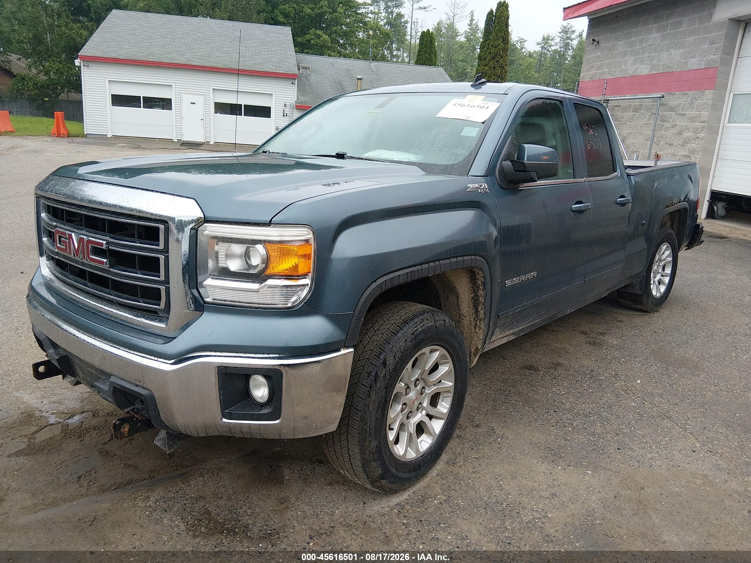 2014 Gmc Sierra 1500 Sle Blue vin: 1GTV2UEC8EZ351249