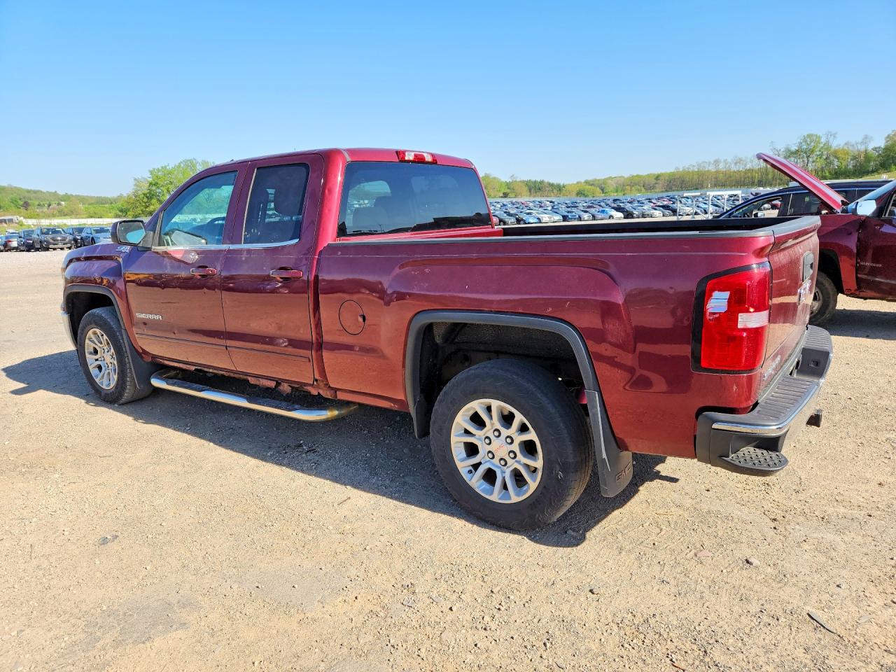 2014 Gmc Sierra K1500 Sle Burgundy vin: 1GTV2UEC8EZ381240