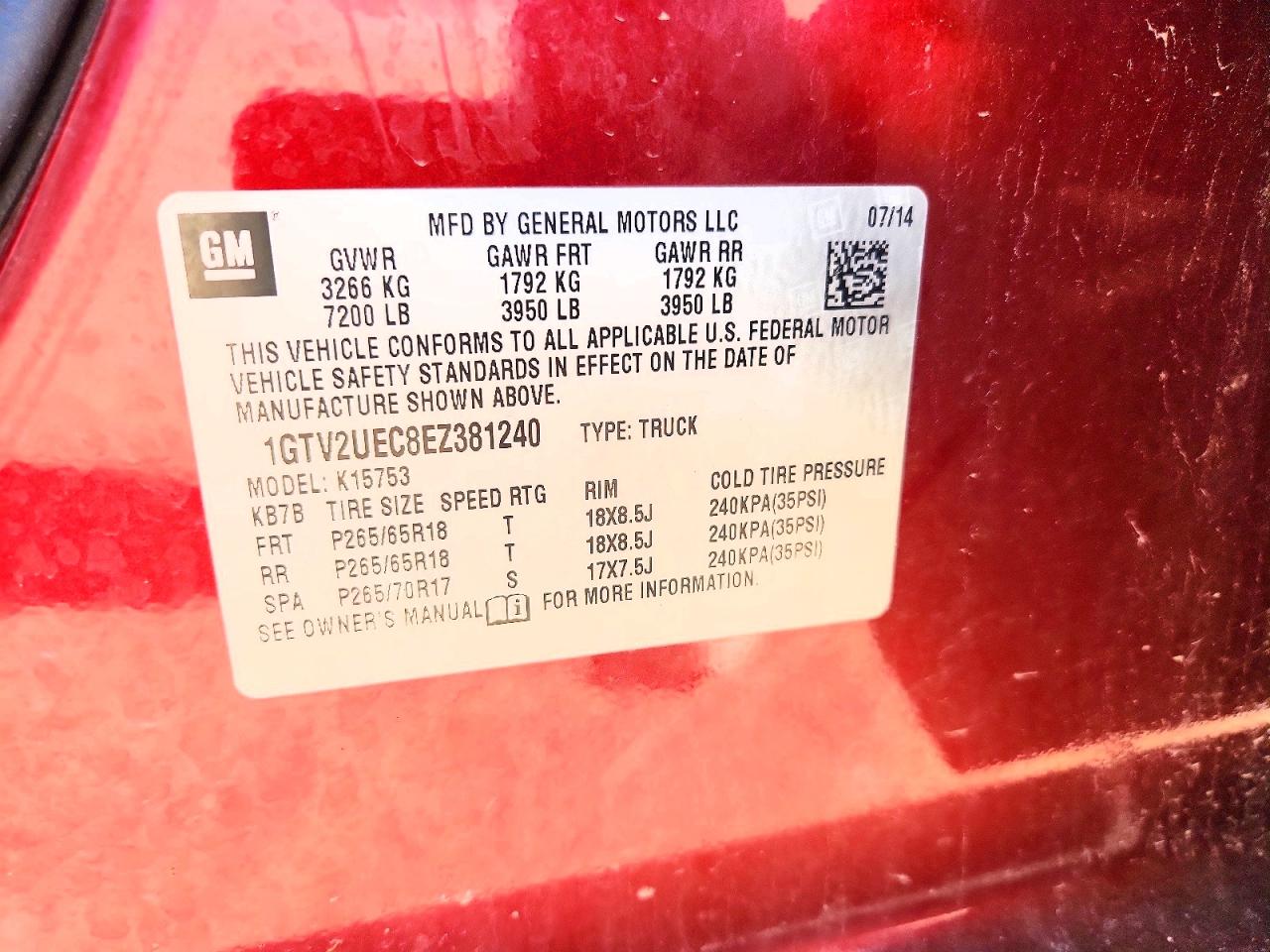 2014 Gmc Sierra K1500 Sle Burgundy vin: 1GTV2UEC8EZ381240