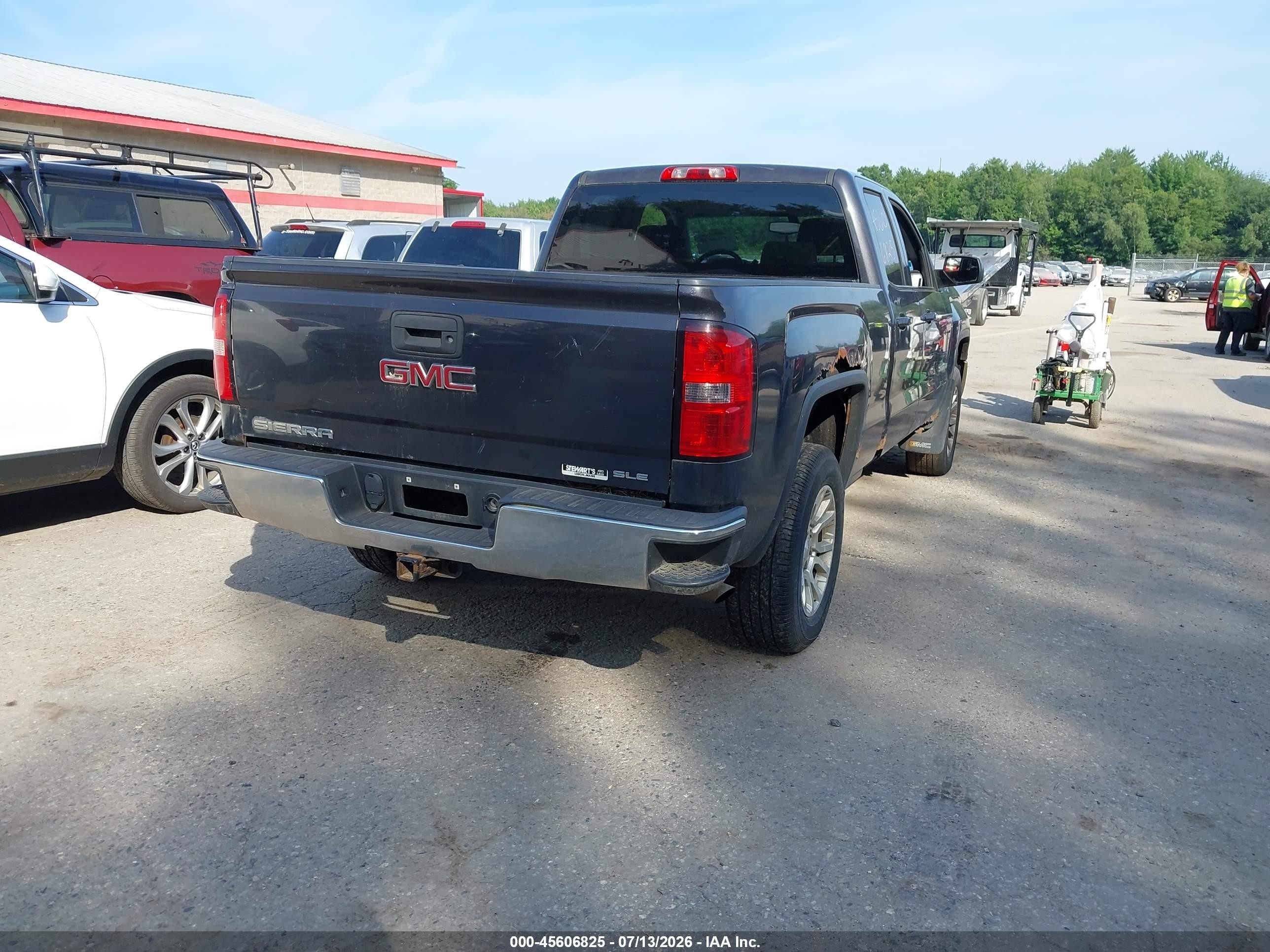 2015 Gmc Sierra 1500 Sle Gray vin: 1GTV2UEC8FZ168421