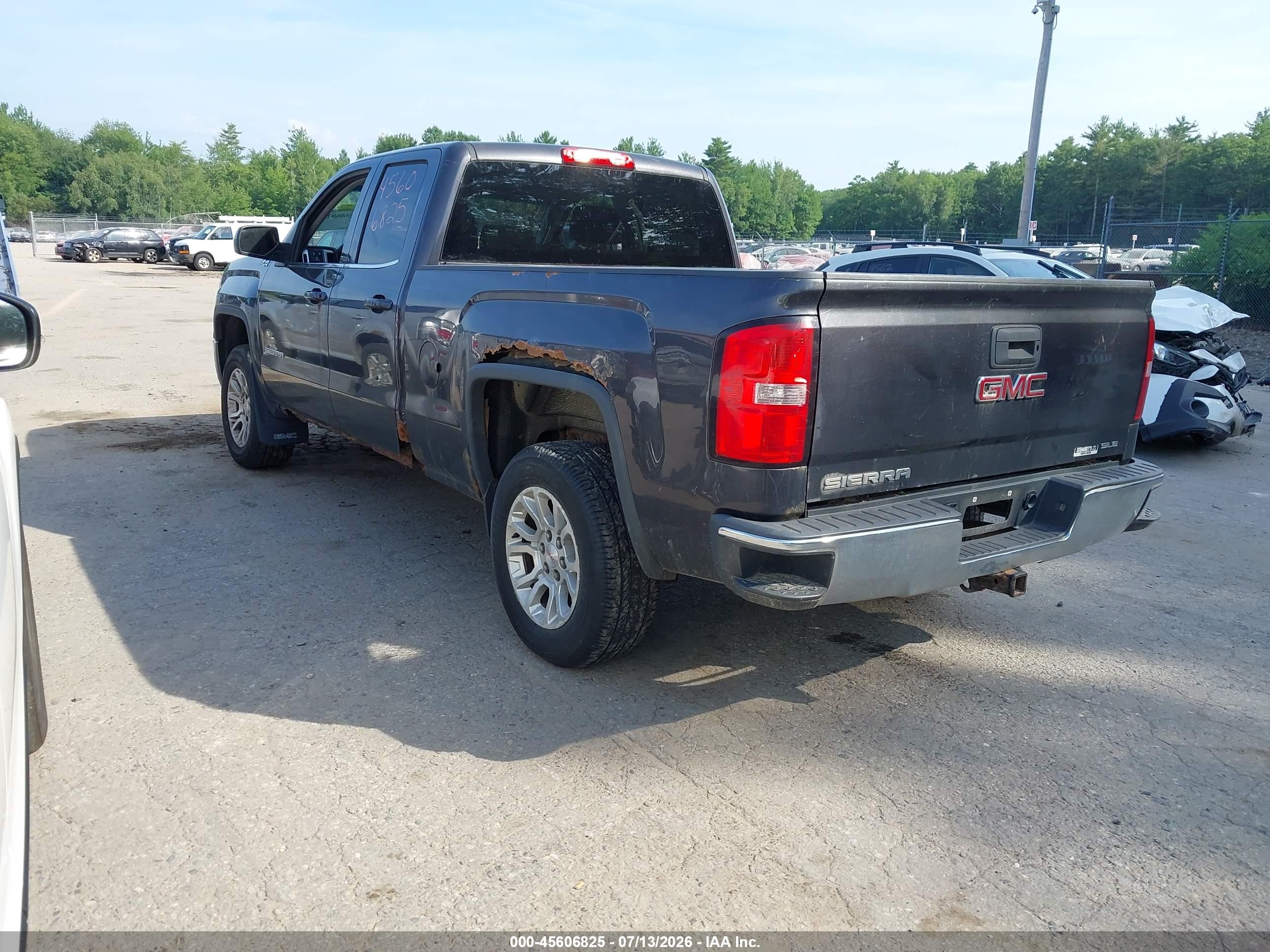 2015 Gmc Sierra 1500 Sle Gray vin: 1GTV2UEC8FZ168421