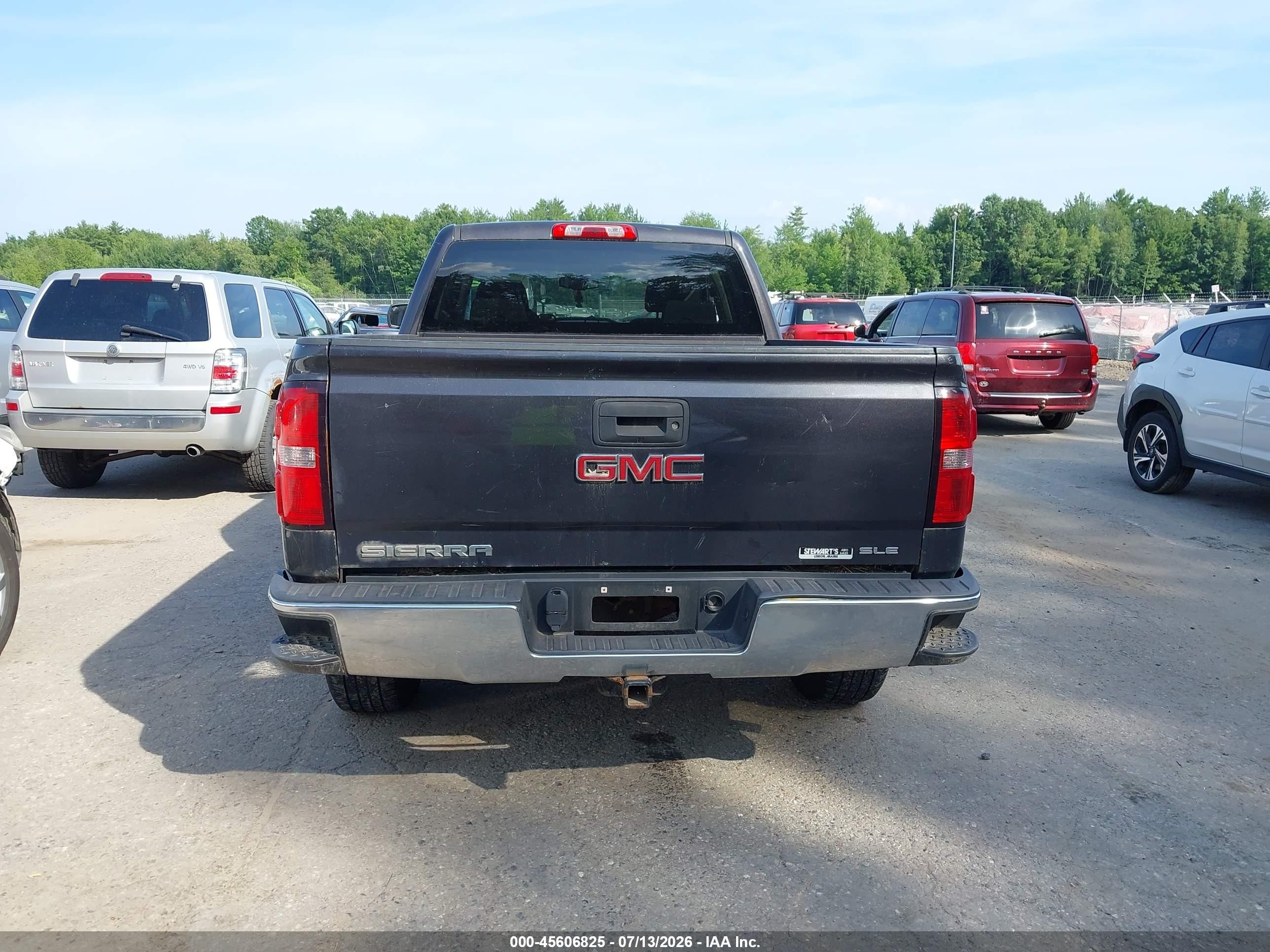 2015 Gmc Sierra 1500 Sle Gray vin: 1GTV2UEC8FZ168421