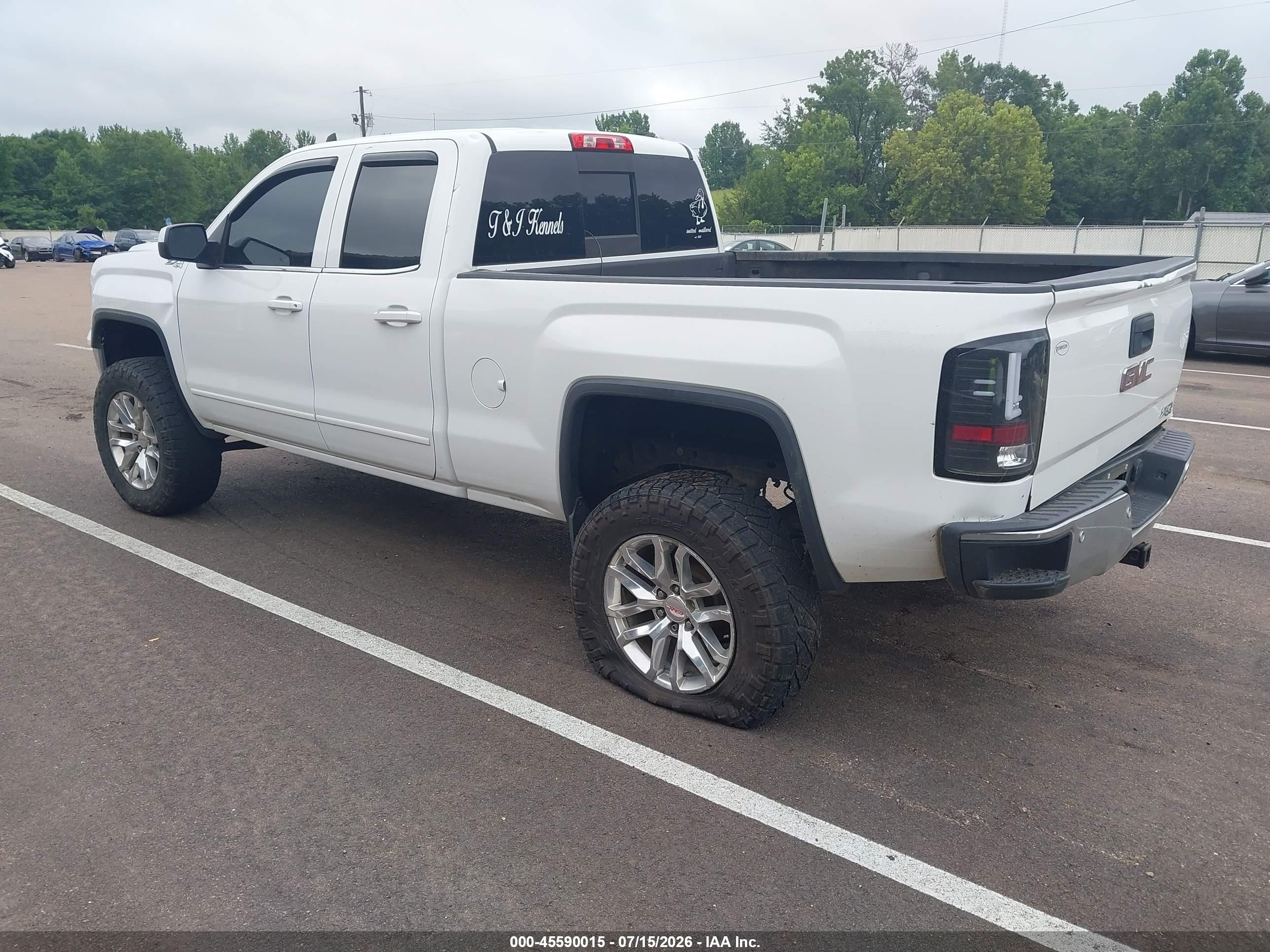 2015 Gmc Sierra 1500 Sle White vin: 1GTV2UEC8FZ170458