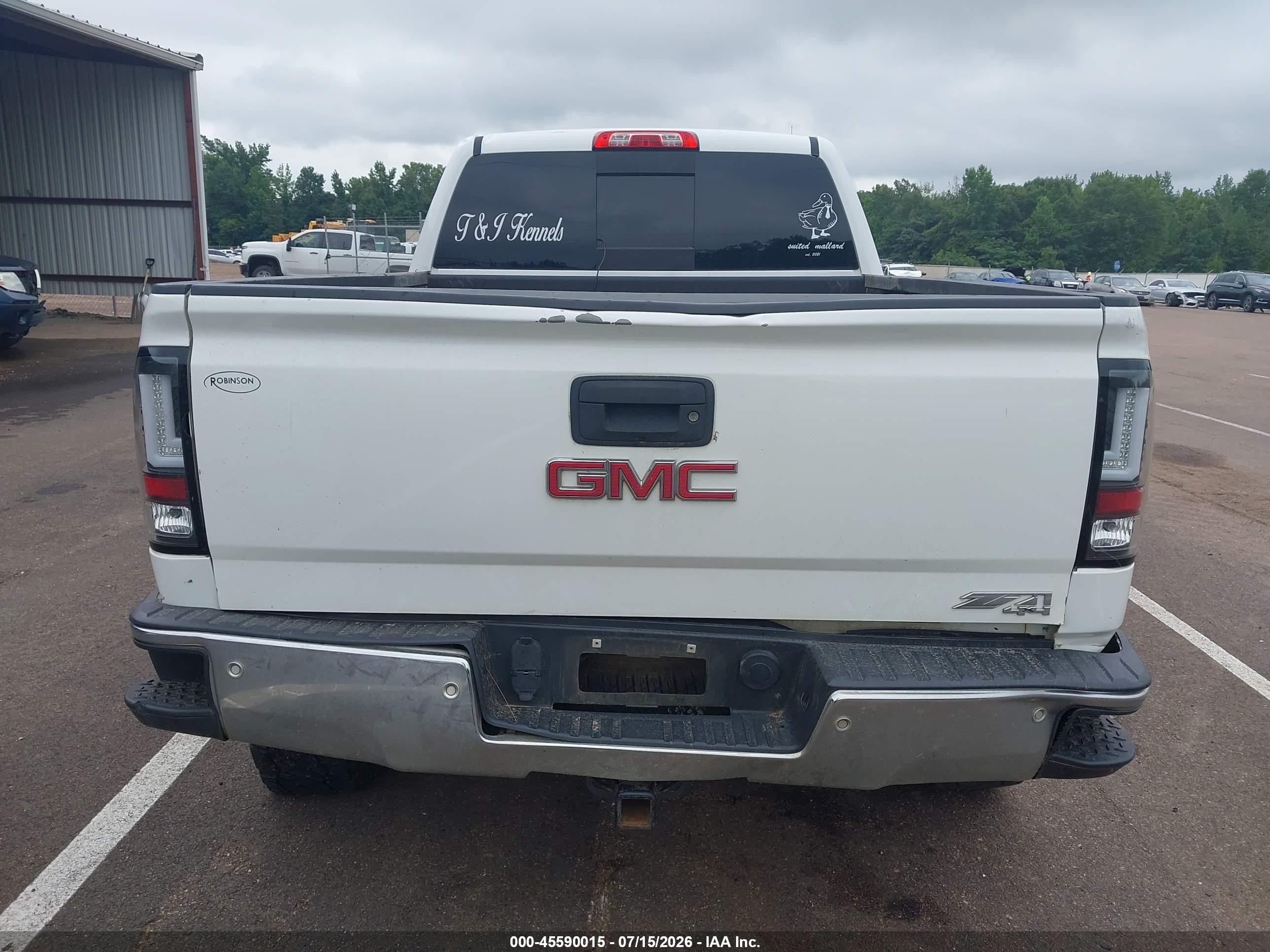 2015 Gmc Sierra 1500 Sle White vin: 1GTV2UEC8FZ170458