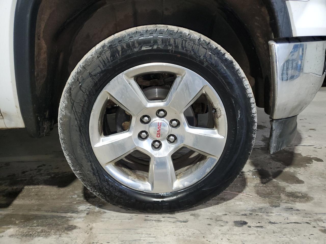 2015 Gmc Sierra K1500 Sle Белый vin: 1GTV2UEC8FZ213440 Damage: Right Front Wheel, Corrosion, 1 To 2 Inches