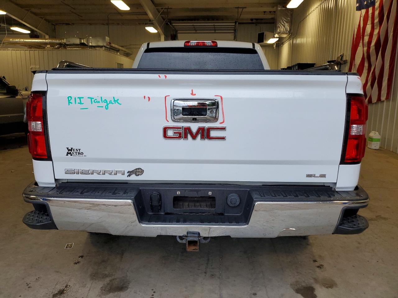 2015 Gmc Sierra K1500 Sle White vin: 1GTV2UEC8FZ239973