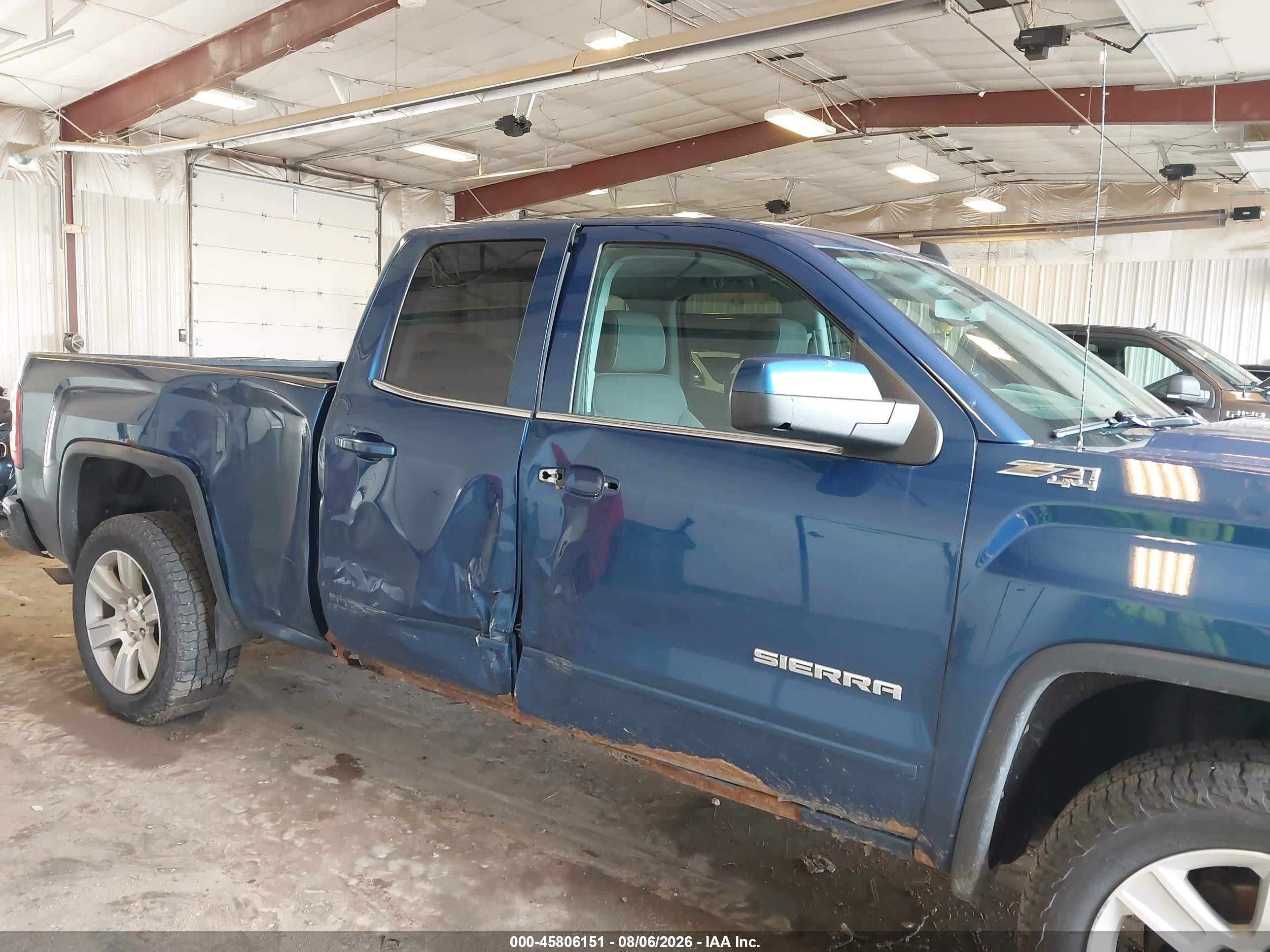2015 Gmc Sierra 1500 Sle Blue vin: 1GTV2UEC8FZ361345