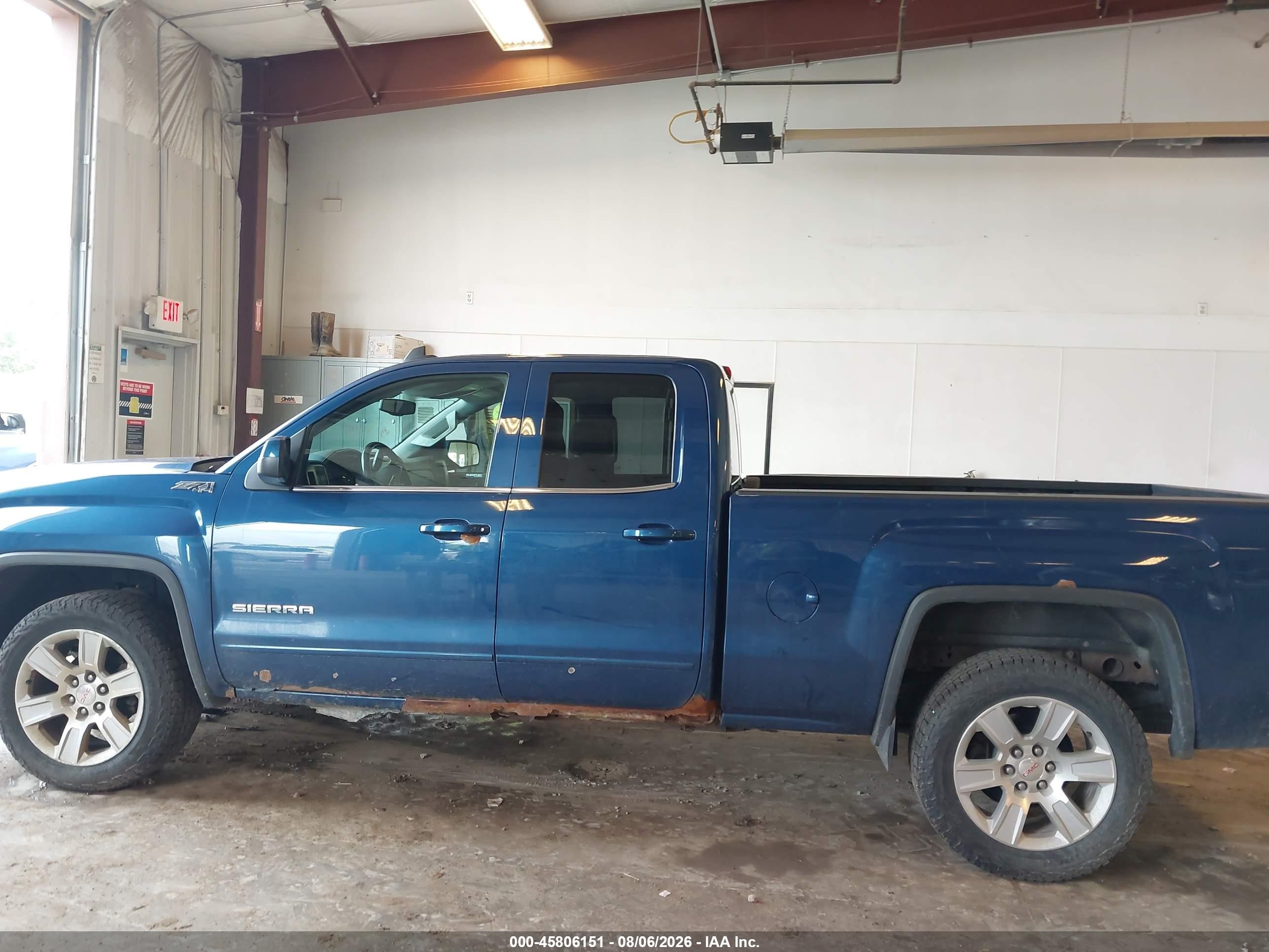 2015 Gmc Sierra 1500 Sle Blue vin: 1GTV2UEC8FZ361345