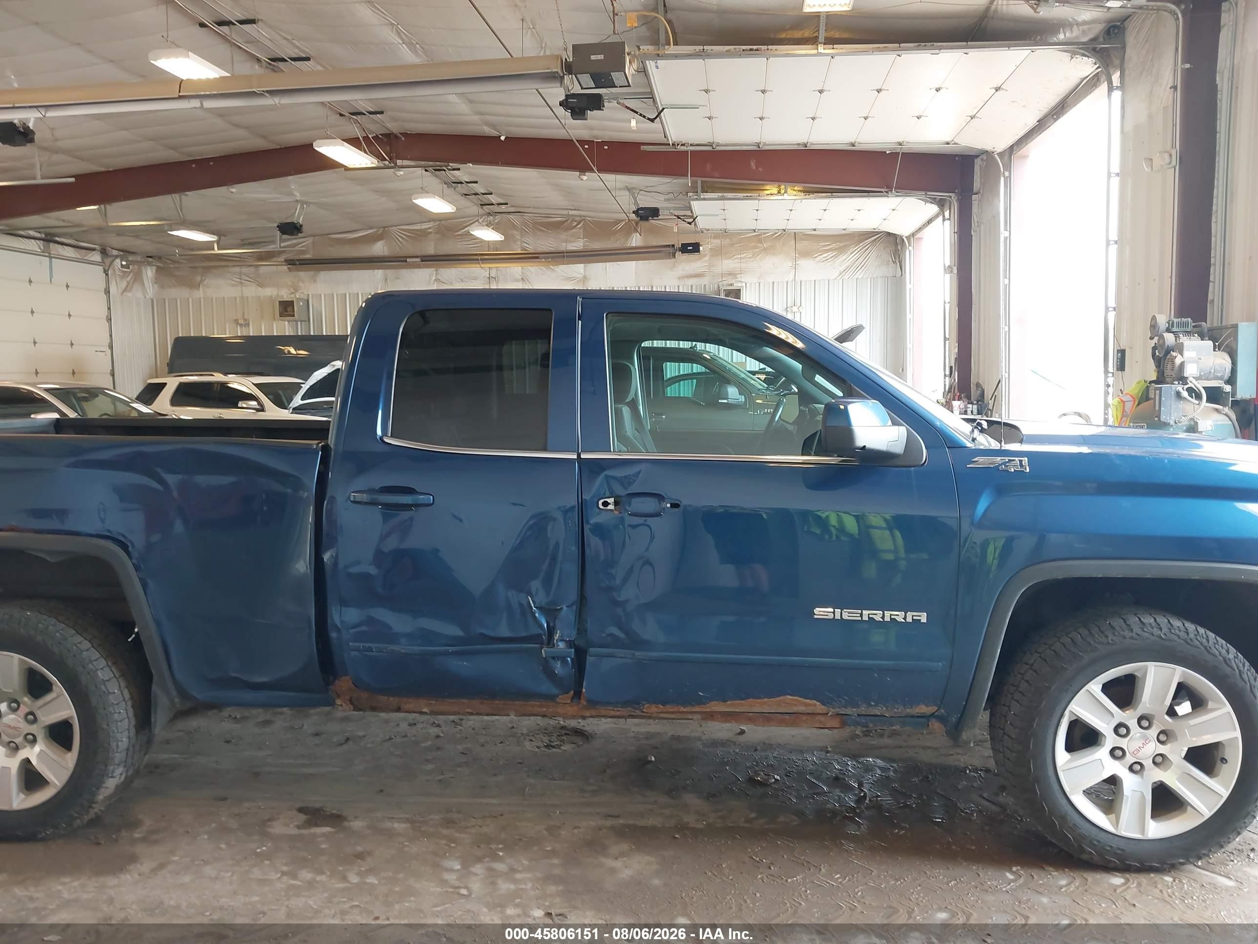 2015 Gmc Sierra 1500 Sle Blue vin: 1GTV2UEC8FZ361345