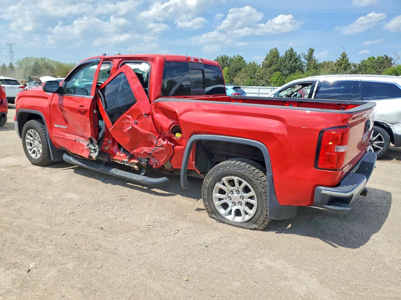 2015 Gmc Sierra K1500 Sle Red vin: 1GTV2UEC9FZ149957