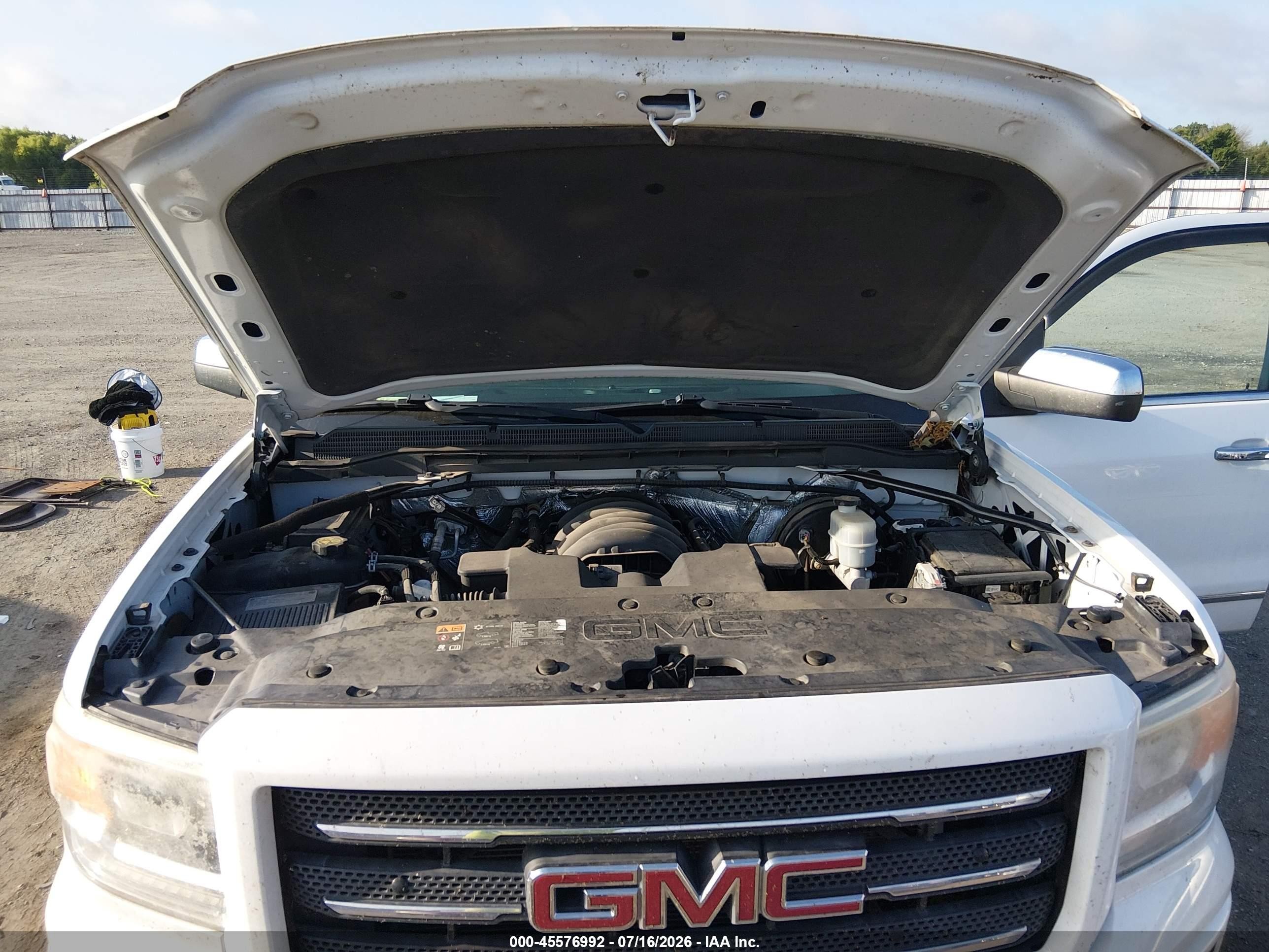 2015 Gmc Sierra 1500 Sle White vin: 1GTV2UEC9FZ226116
