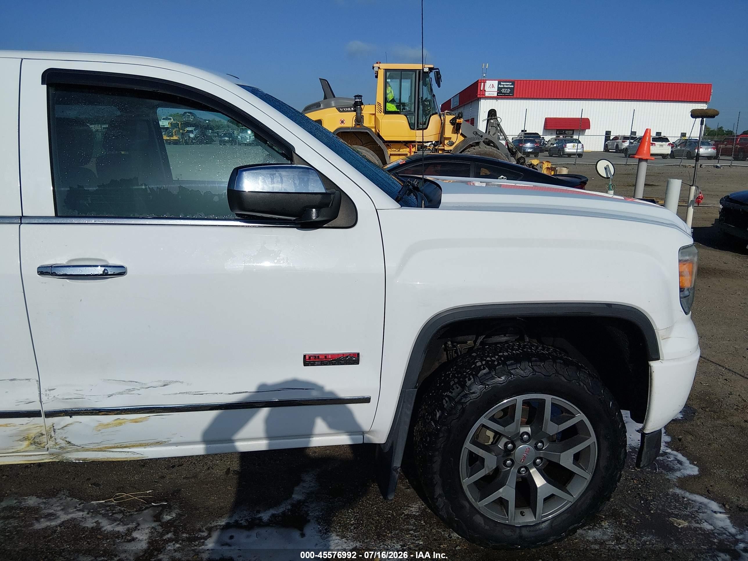 2015 Gmc Sierra 1500 Sle White vin: 1GTV2UEC9FZ226116