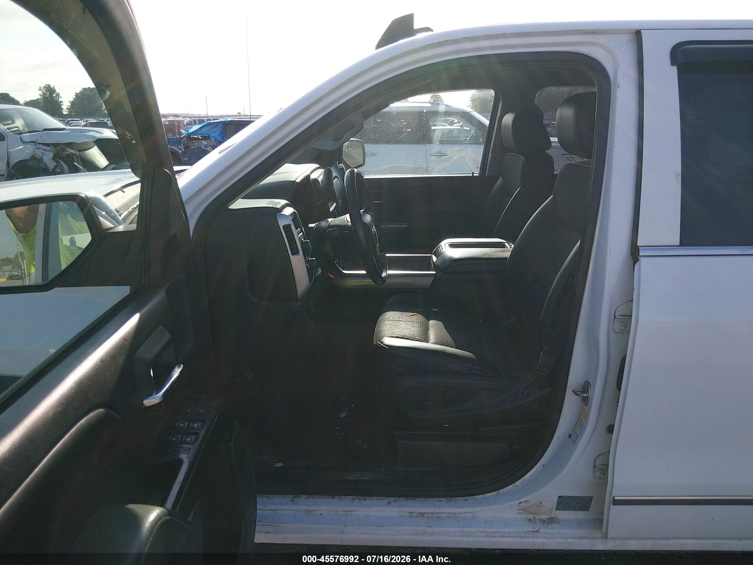 2015 Gmc Sierra 1500 Sle White vin: 1GTV2UEC9FZ226116