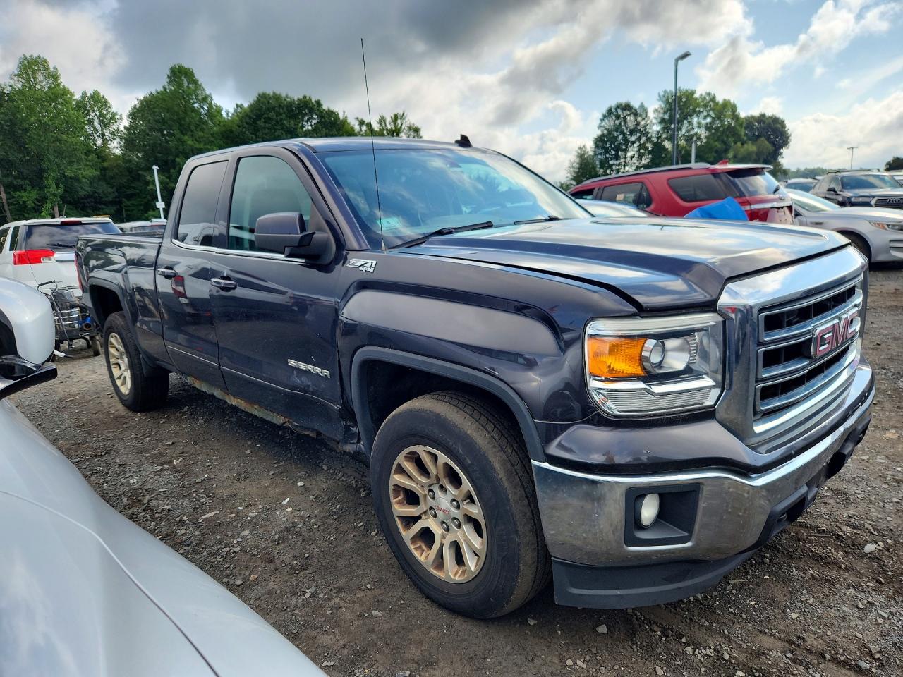 2014 Gmc Sierra K1500 Sle Gray vin: 1GTV2UECXEZ409538