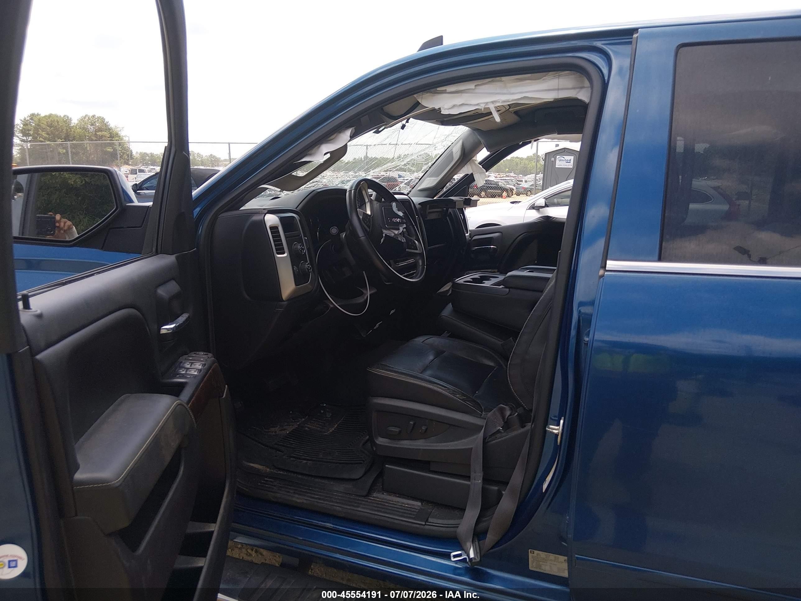 2015 Gmc Sierra 1500 Sle Blue vin: 1GTV2UECXFZ268133