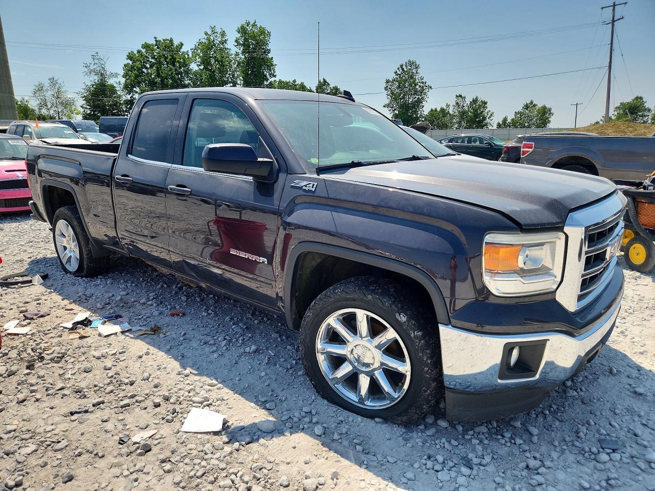 2015 Gmc Sierra K1500 Sle Black vin: 1GTV2UECXFZ349892