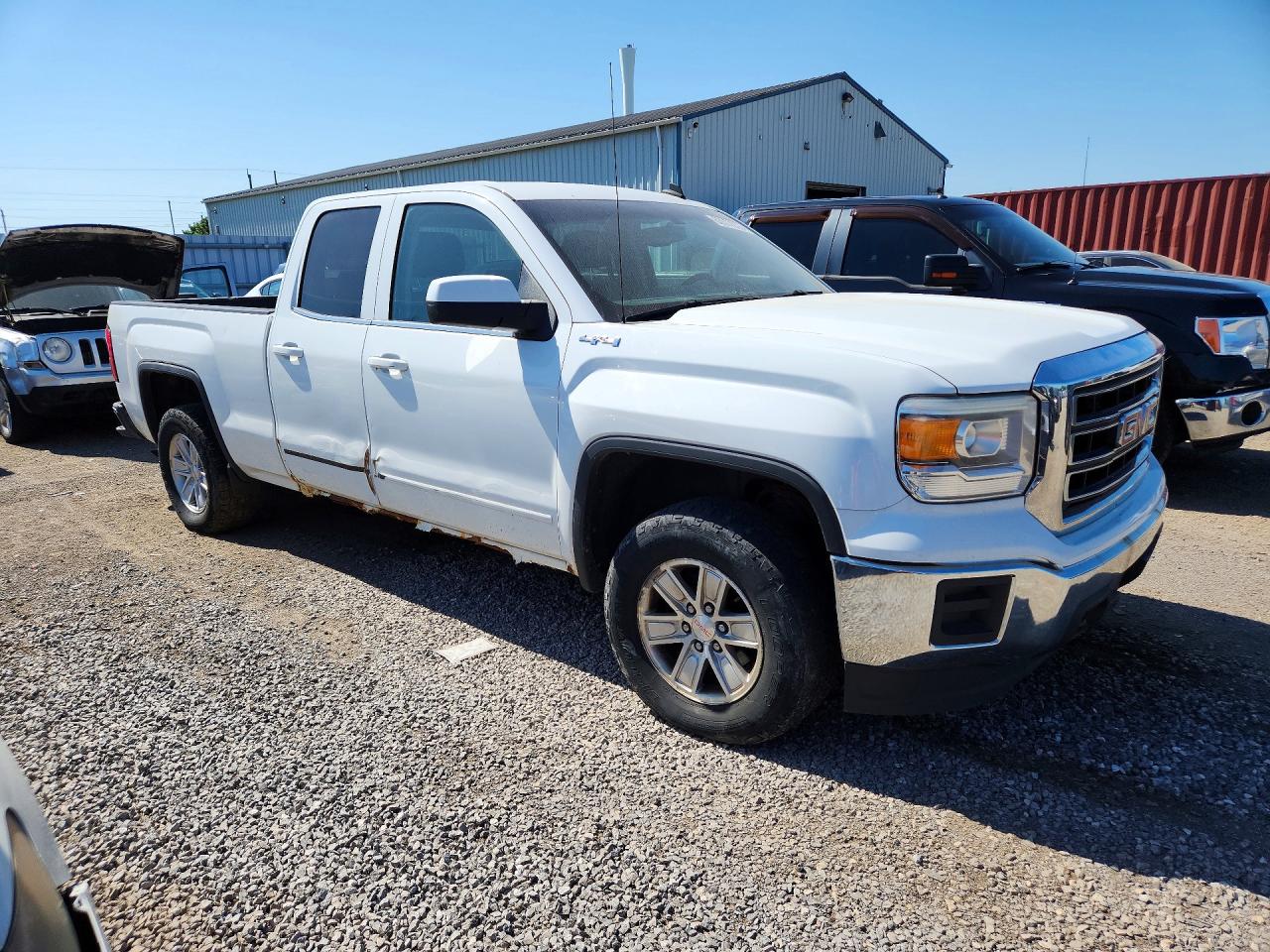 2014 Gmc Sierra K1500 Sle White vin: 1GTV2UEH1EZ379972
