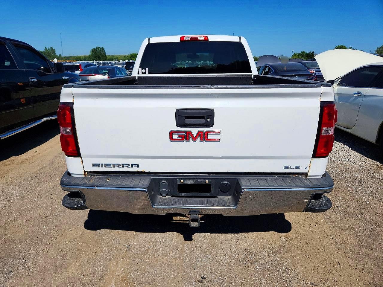 2014 Gmc Sierra K1500 Sle White vin: 1GTV2UEH1EZ379972