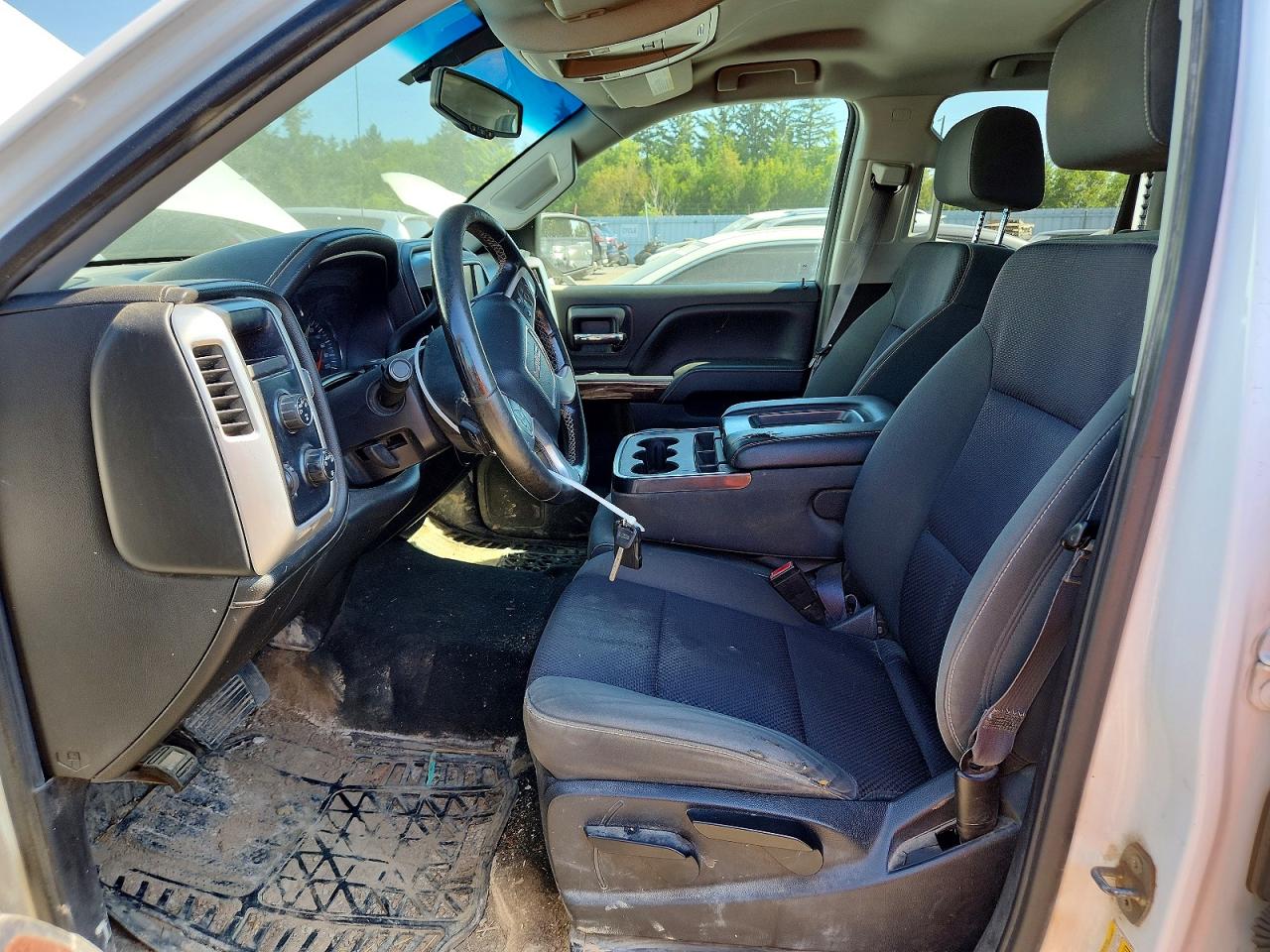 2014 Gmc Sierra K1500 Sle White vin: 1GTV2UEH1EZ379972