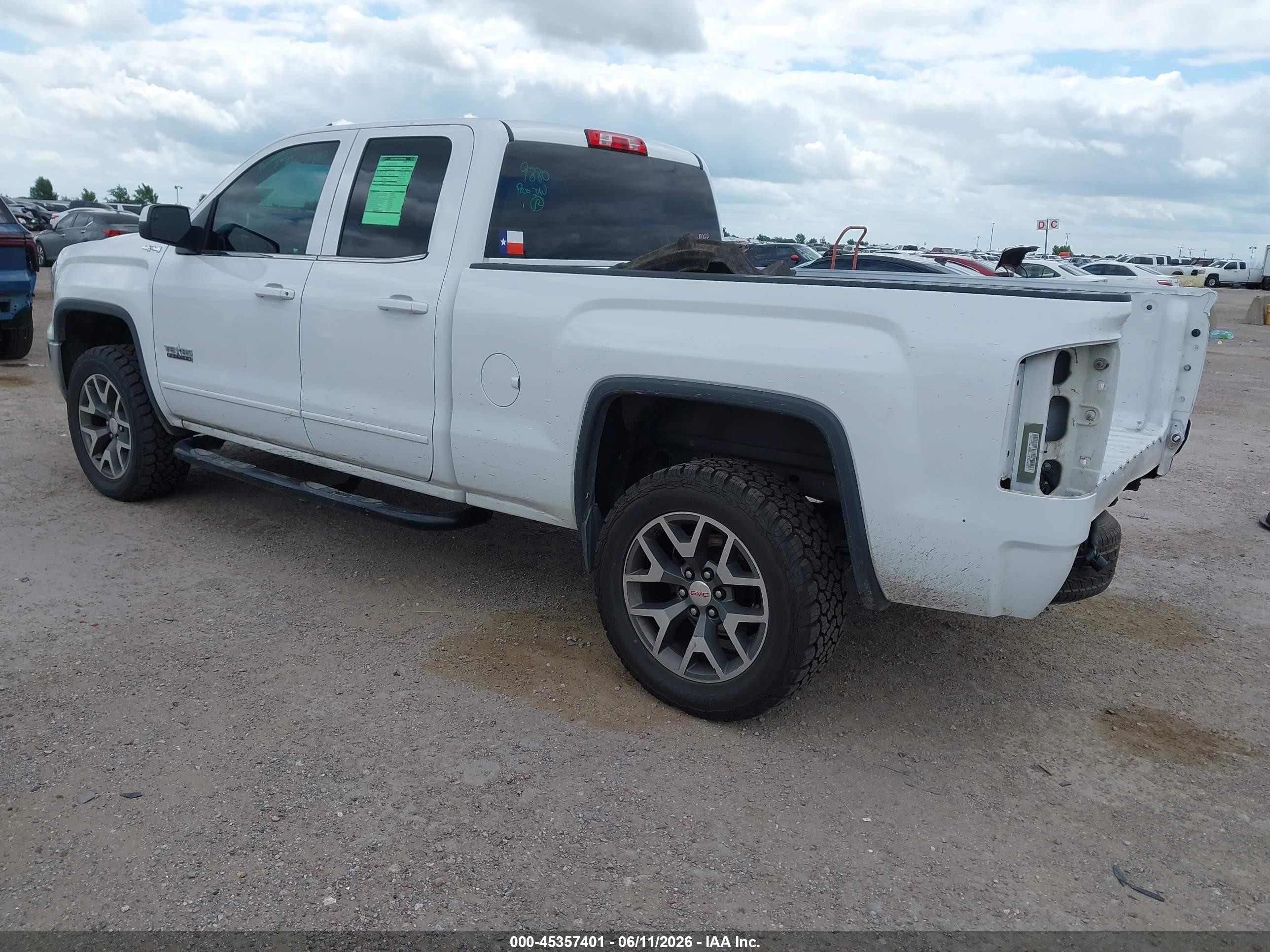 2014 Gmc Sierra 1500 Sle White vin: 1GTV2UEH2EZ217915