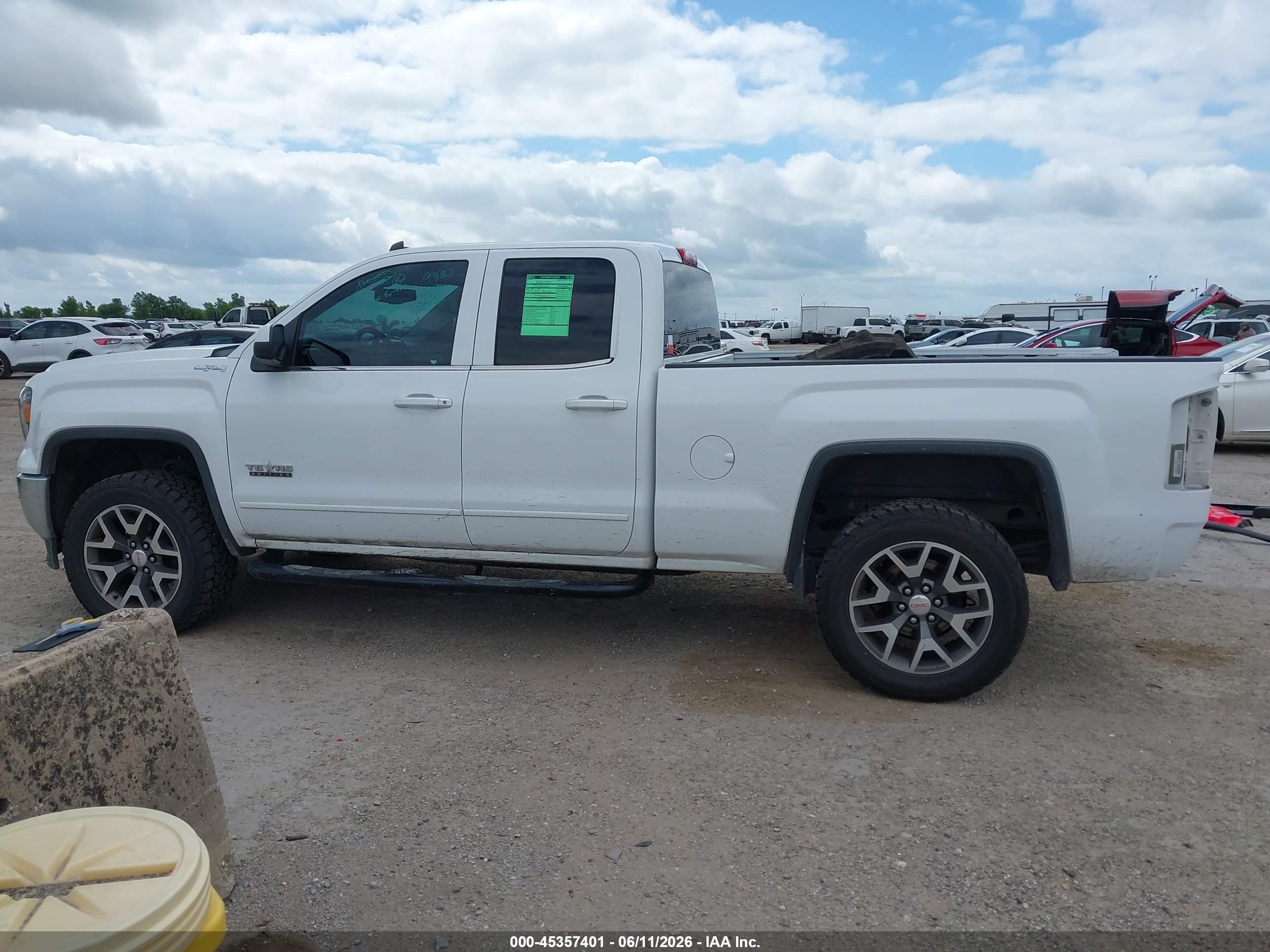 2014 Gmc Sierra 1500 Sle White vin: 1GTV2UEH2EZ217915