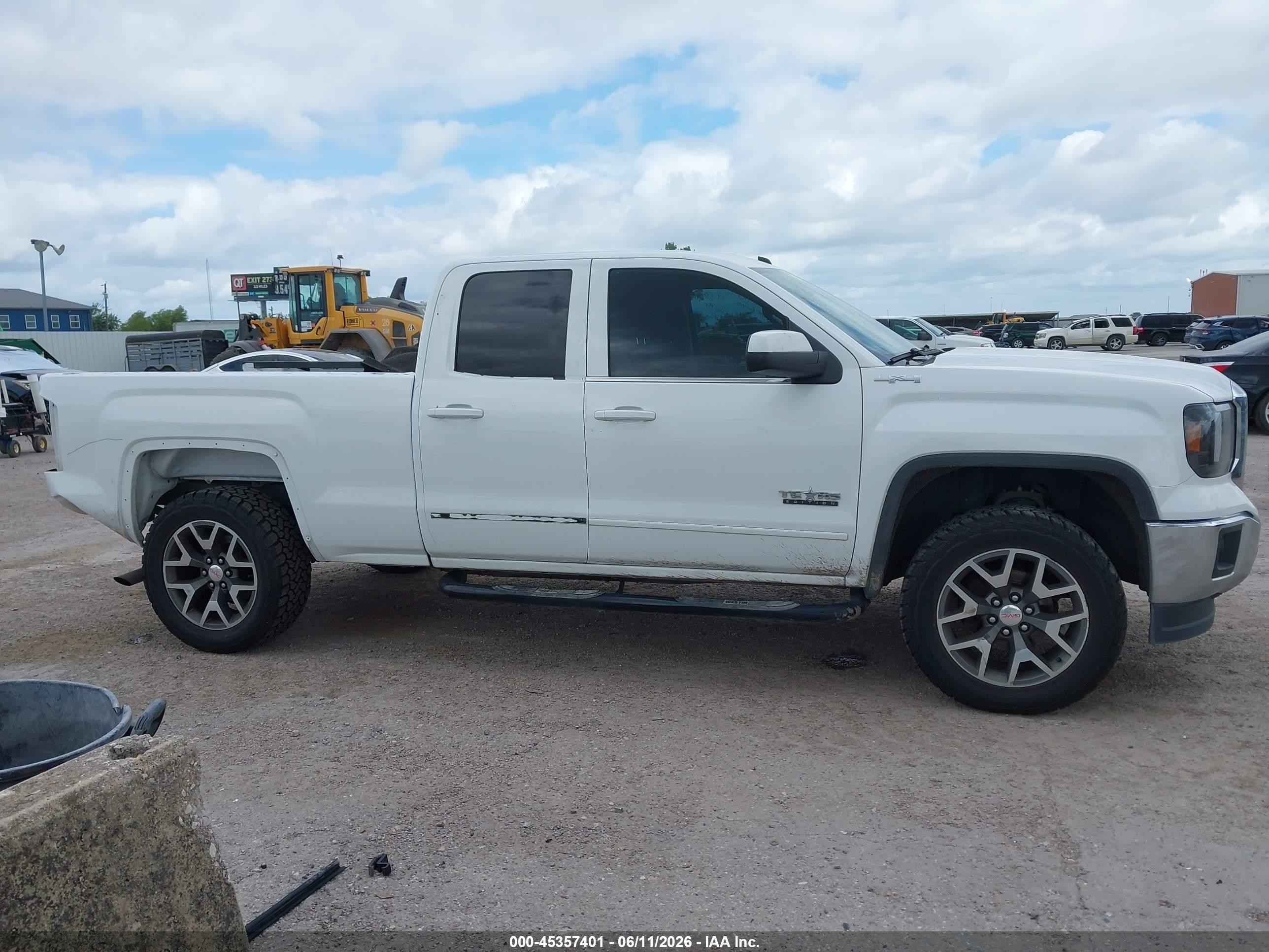 2014 Gmc Sierra 1500 Sle White vin: 1GTV2UEH2EZ217915