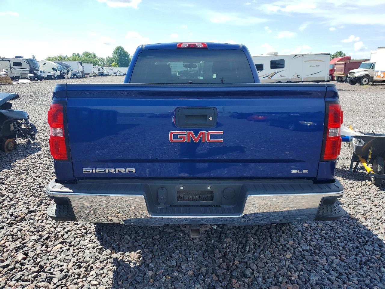 2014 Gmc Sierra K1500 Sle Blue vin: 1GTV2UEH2EZ347337