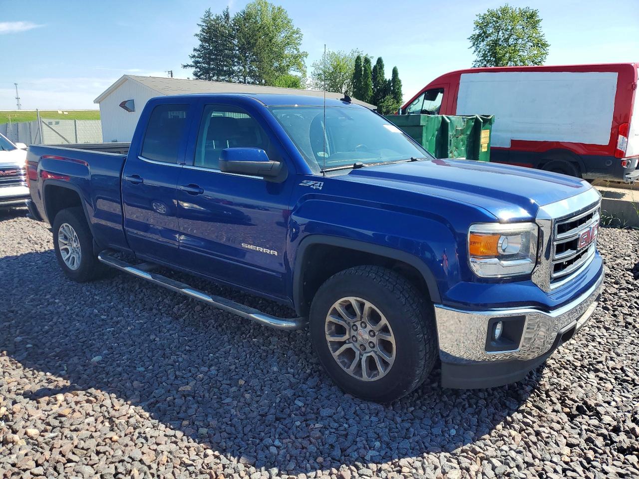 2014 Gmc Sierra K1500 Sle Blue vin: 1GTV2UEH2EZ347337