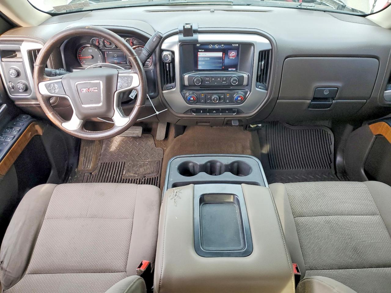 2015 Gmc Sierra K1500 Sle Green vin: 1GTV2UEH5FZ154472