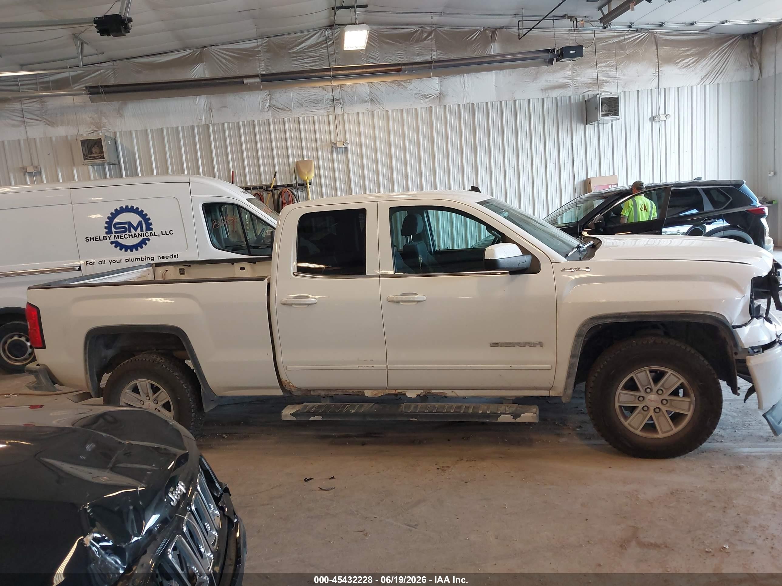 2014 Gmc Sierra 1500 Sle White vin: 1GTV2UEH7EZ314737