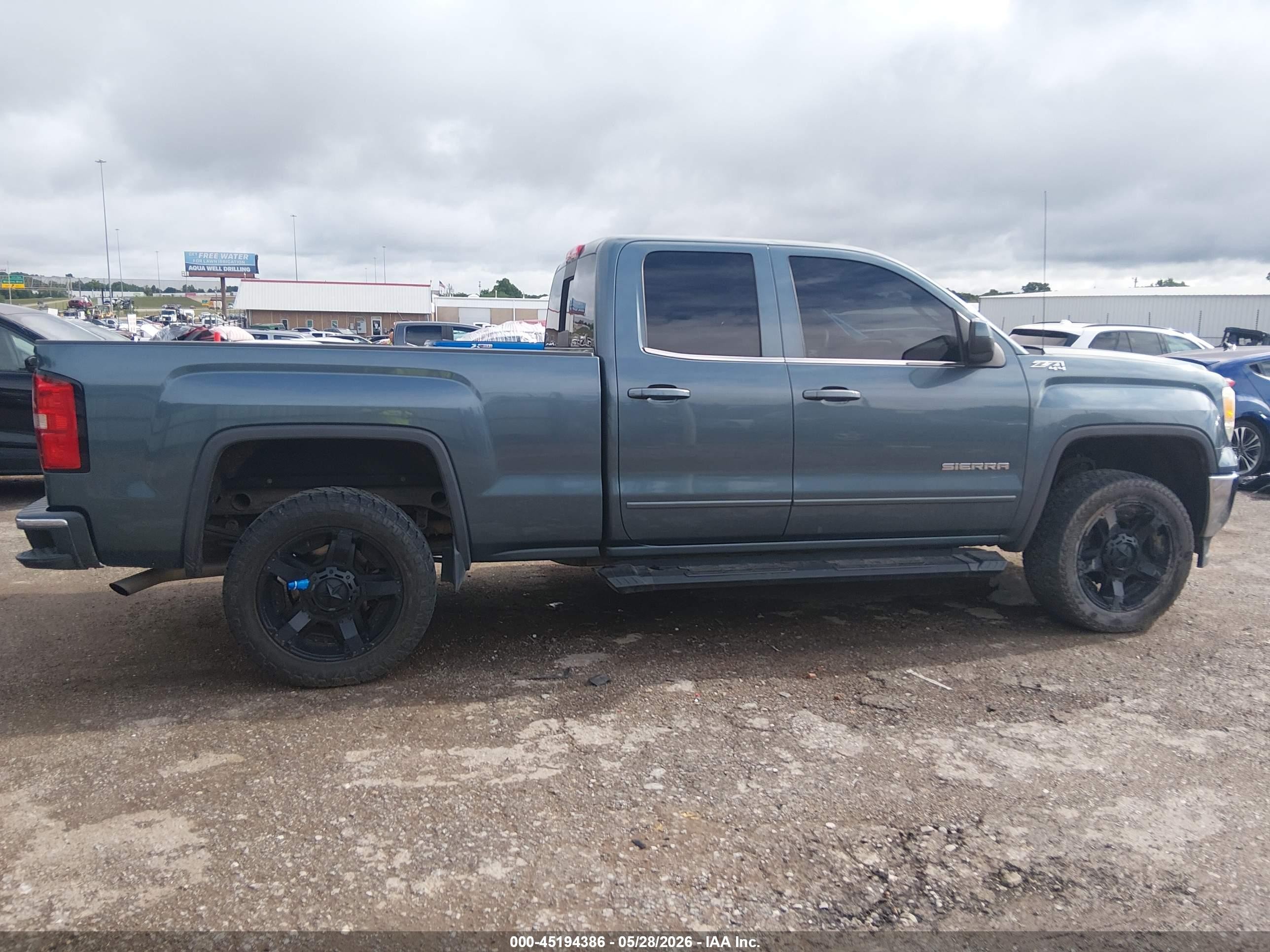 2014 Gmc Sierra 1500 Sle Blue vin: 1GTV2UEH9EZ108335