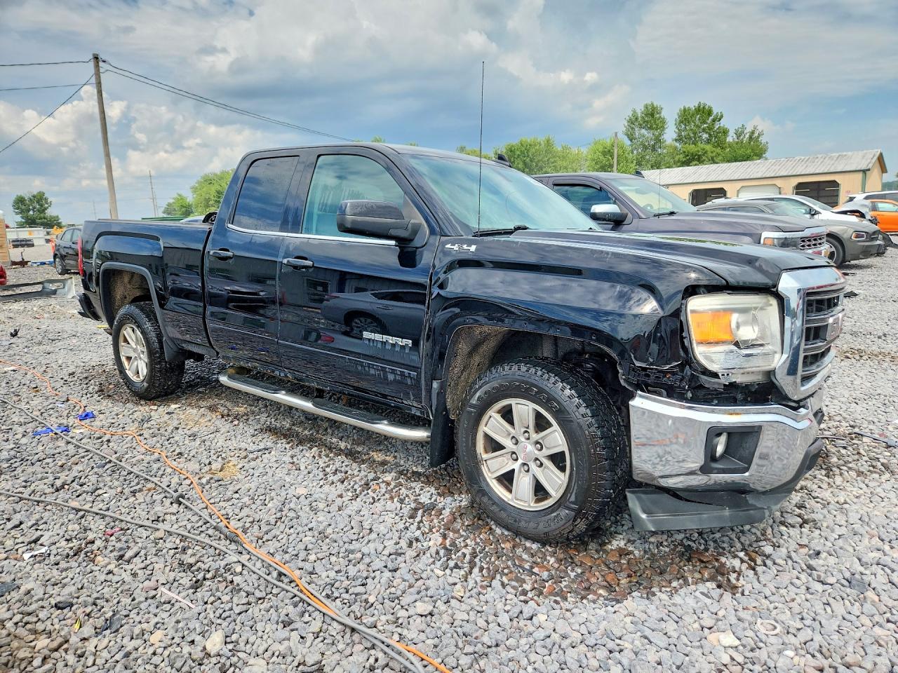 2015 Gmc Sierra K1500 Sle Black vin: 1GTV2UEH9FZ440776