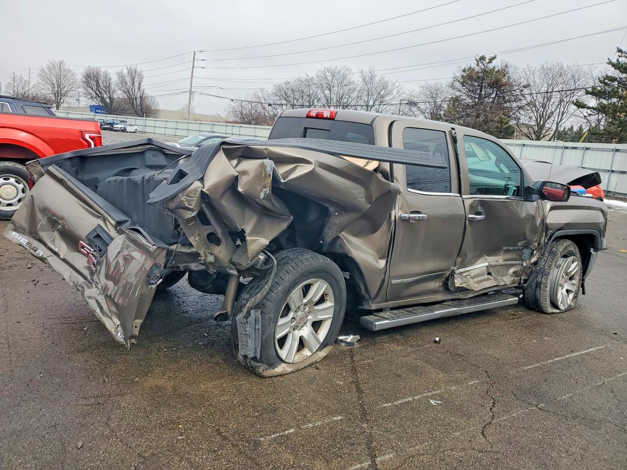 2015 Gmc Sierra K1500 Slt Brown vin: 1GTV2VEC0FZ400323