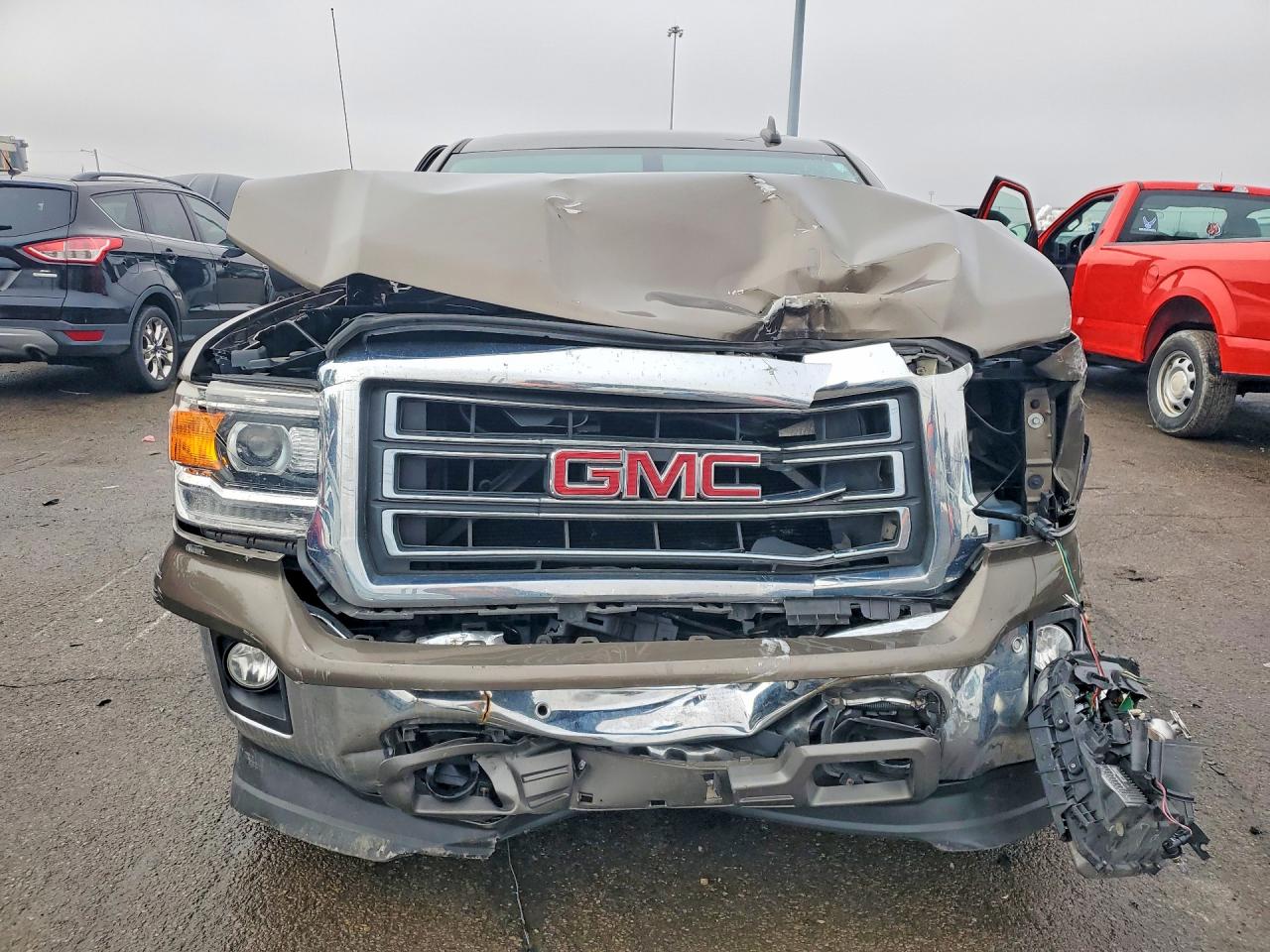 2015 Gmc Sierra K1500 Slt Brown vin: 1GTV2VEC0FZ400323