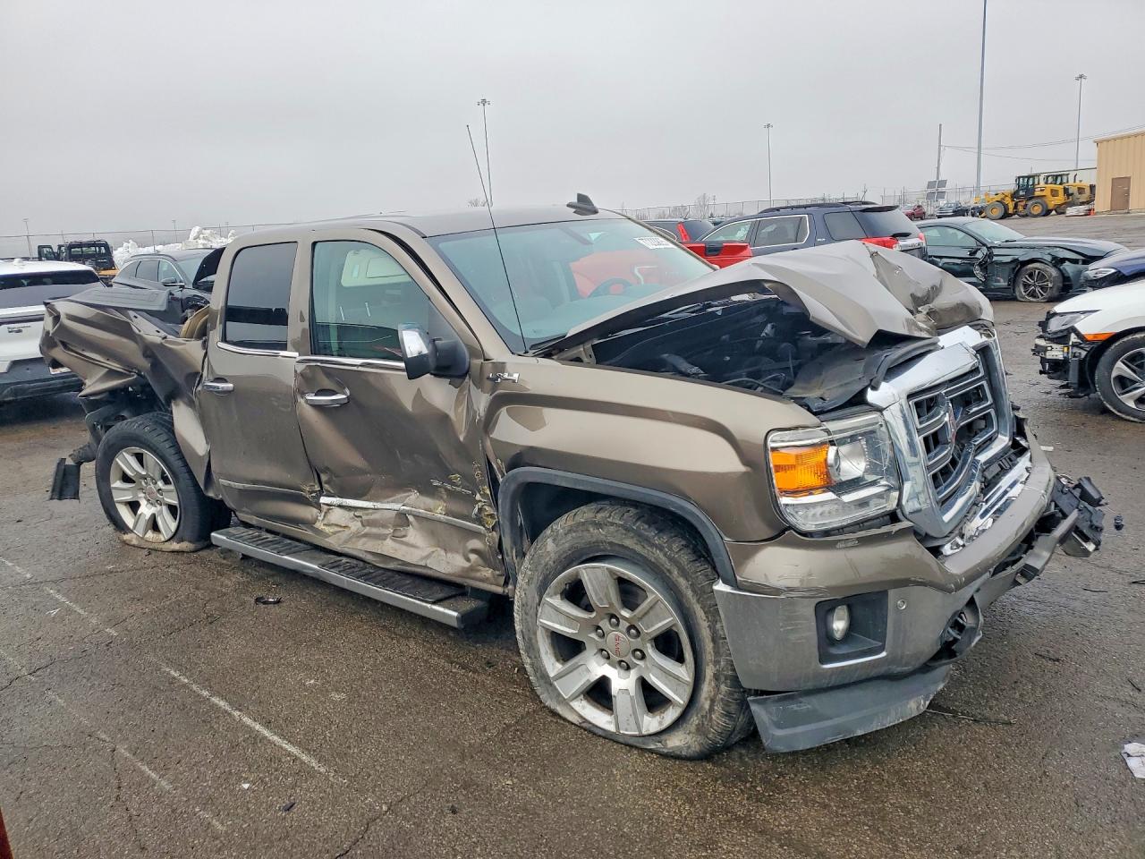 2015 Gmc Sierra K1500 Slt Brown vin: 1GTV2VEC0FZ400323